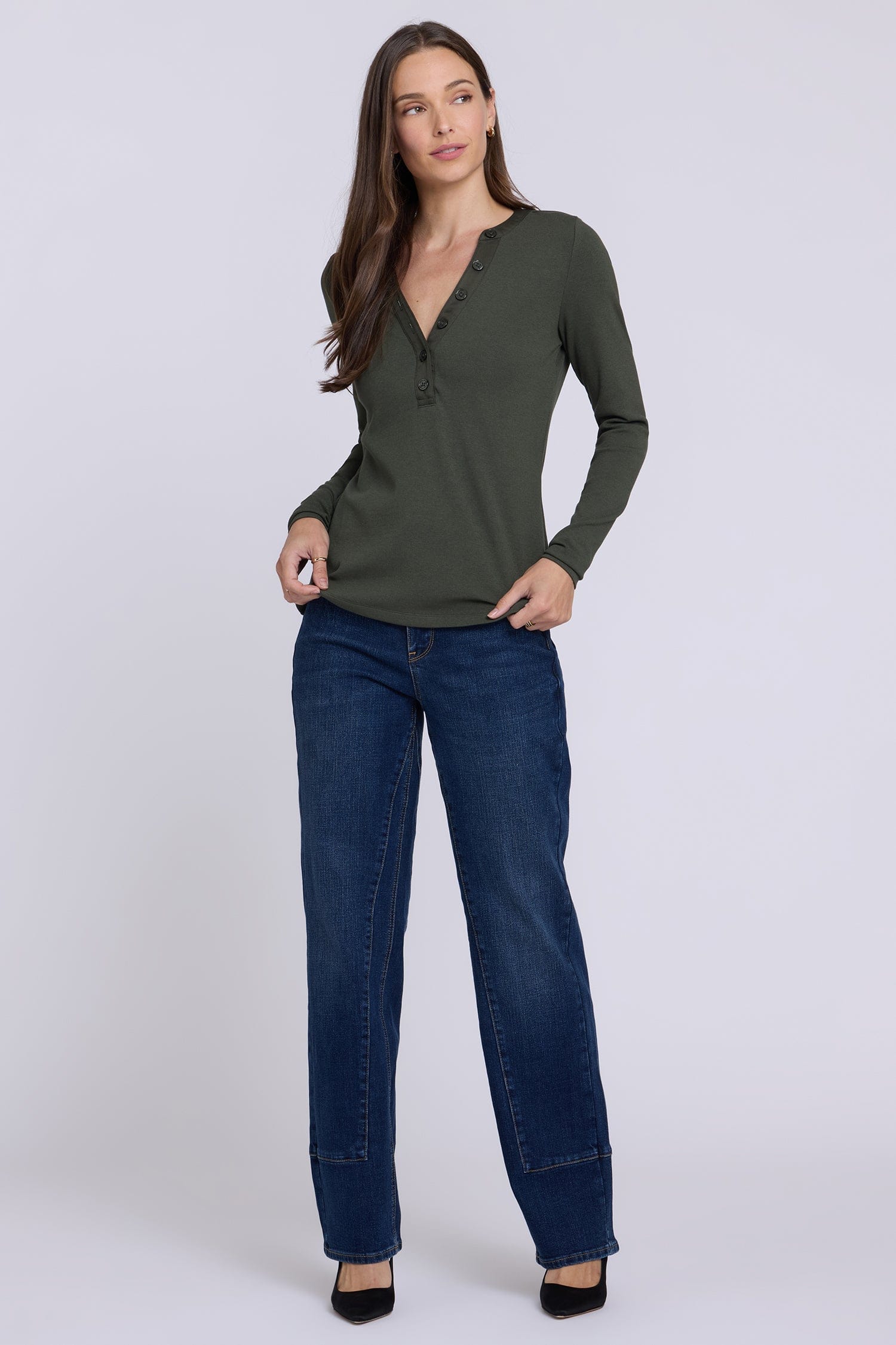 Emery Ribbed Henley thumbnail 5