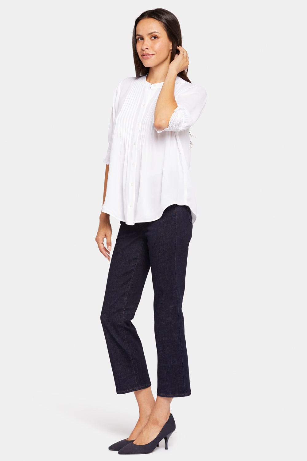 Pleated Short Sleeved Blouse thumbnail 4