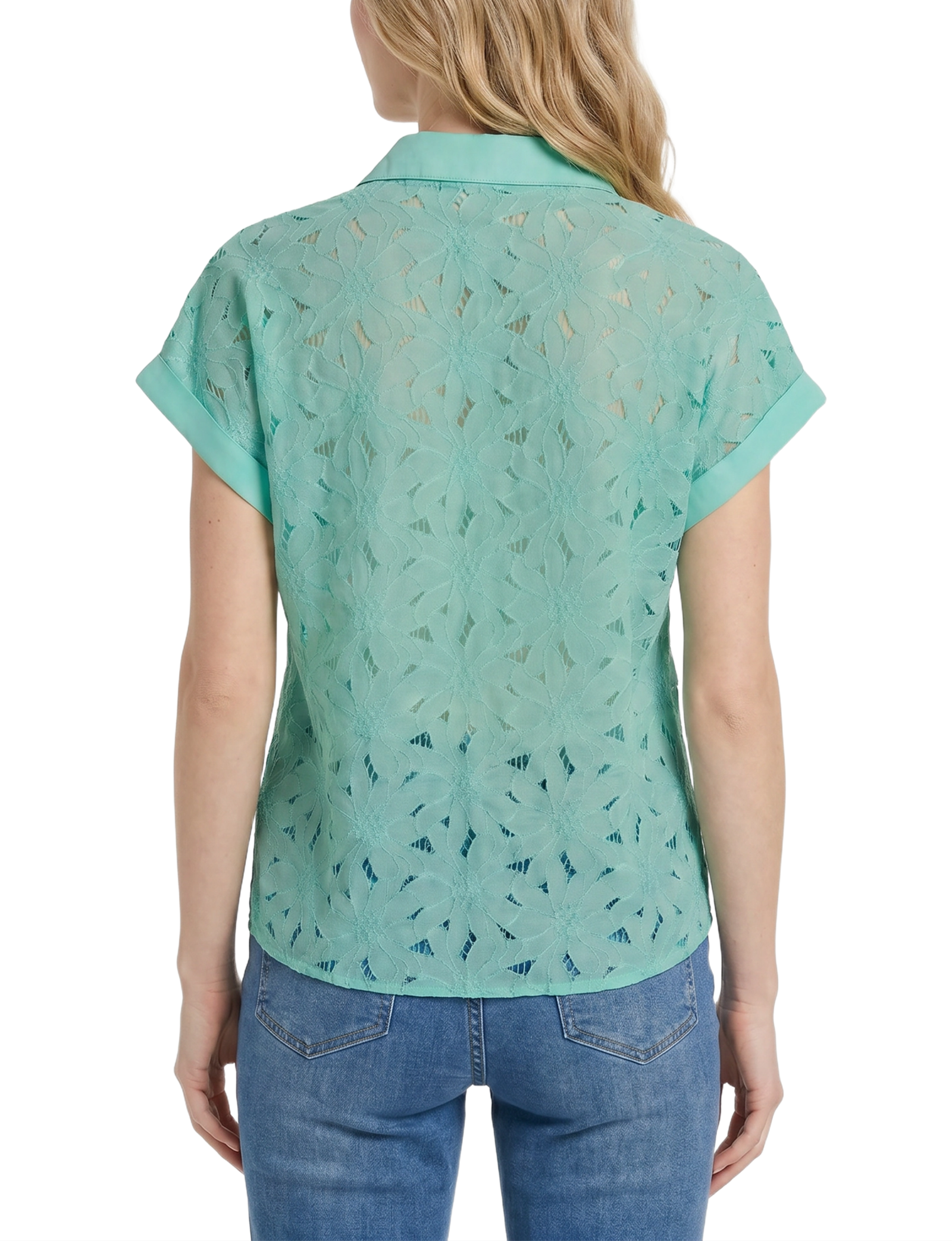 Short Sleeve Eyelet Blouse thumbnail 4