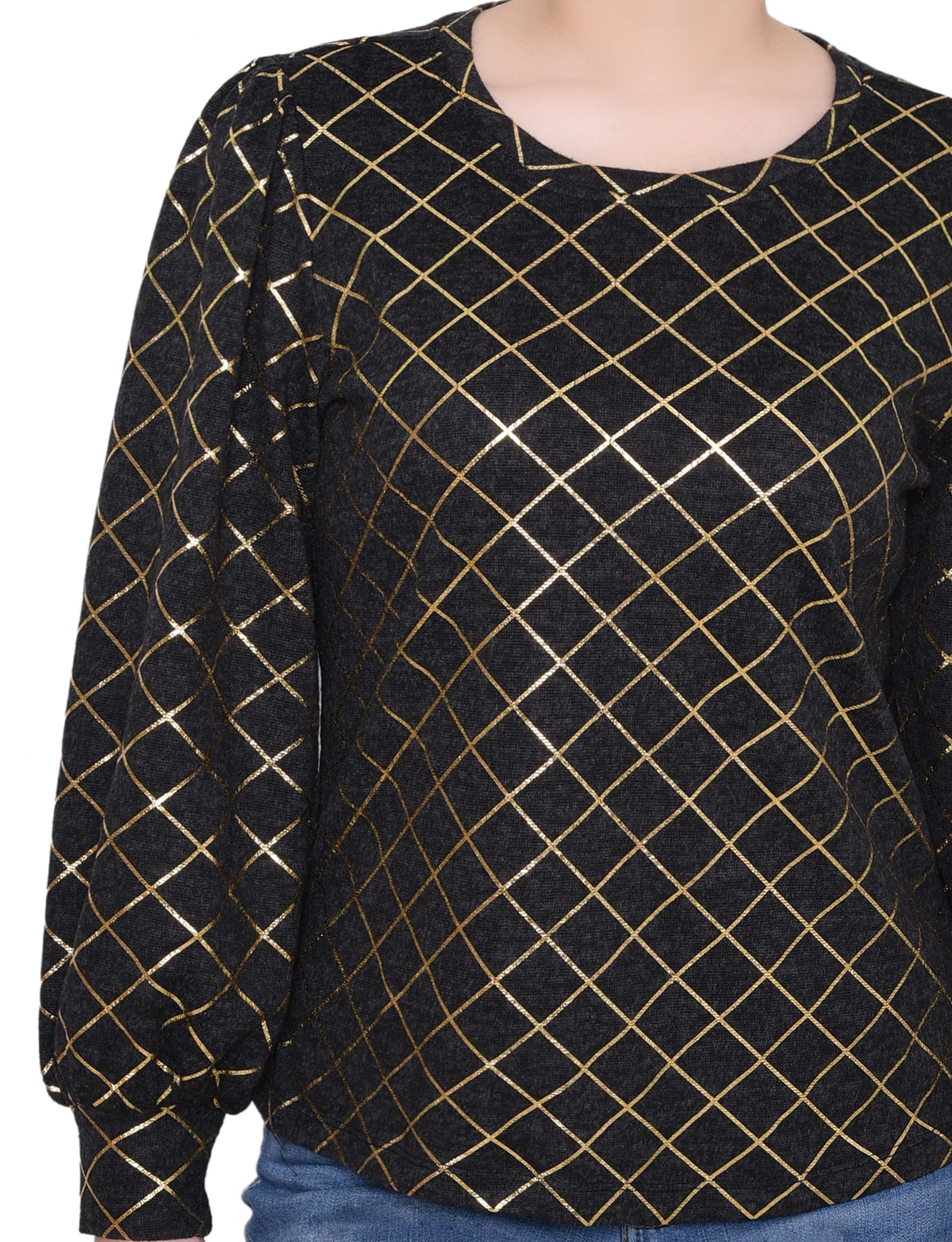 Petite Bishop Sleeve Pullover Top thumbnail 4