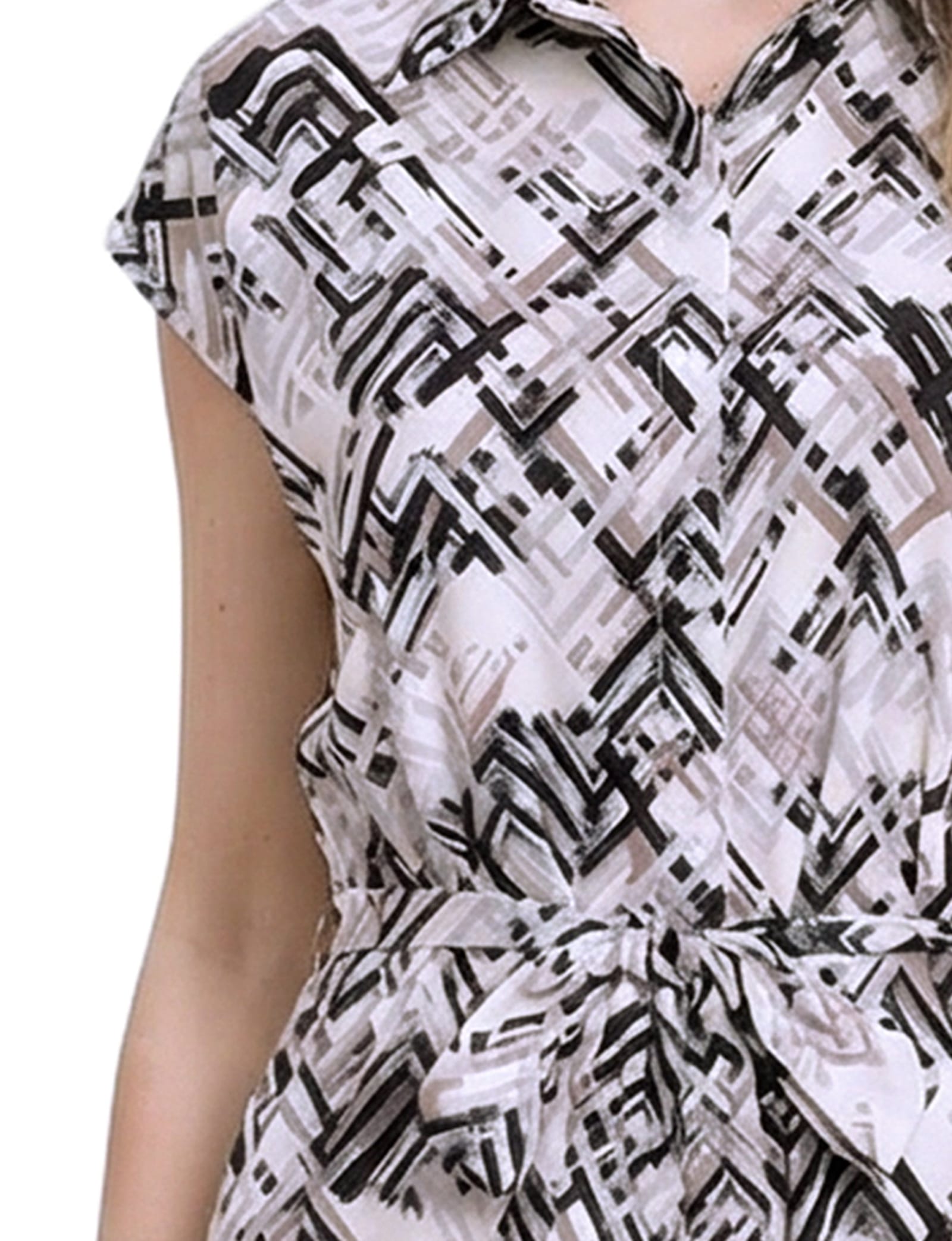Sleeveless Belted Dress thumbnail 2