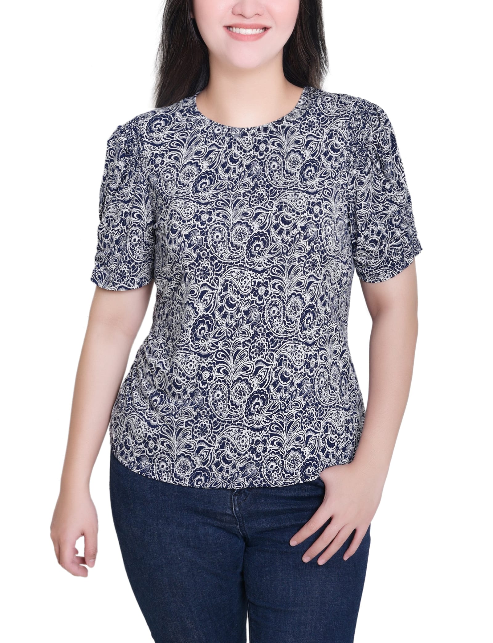 Navy Paisley / Pm