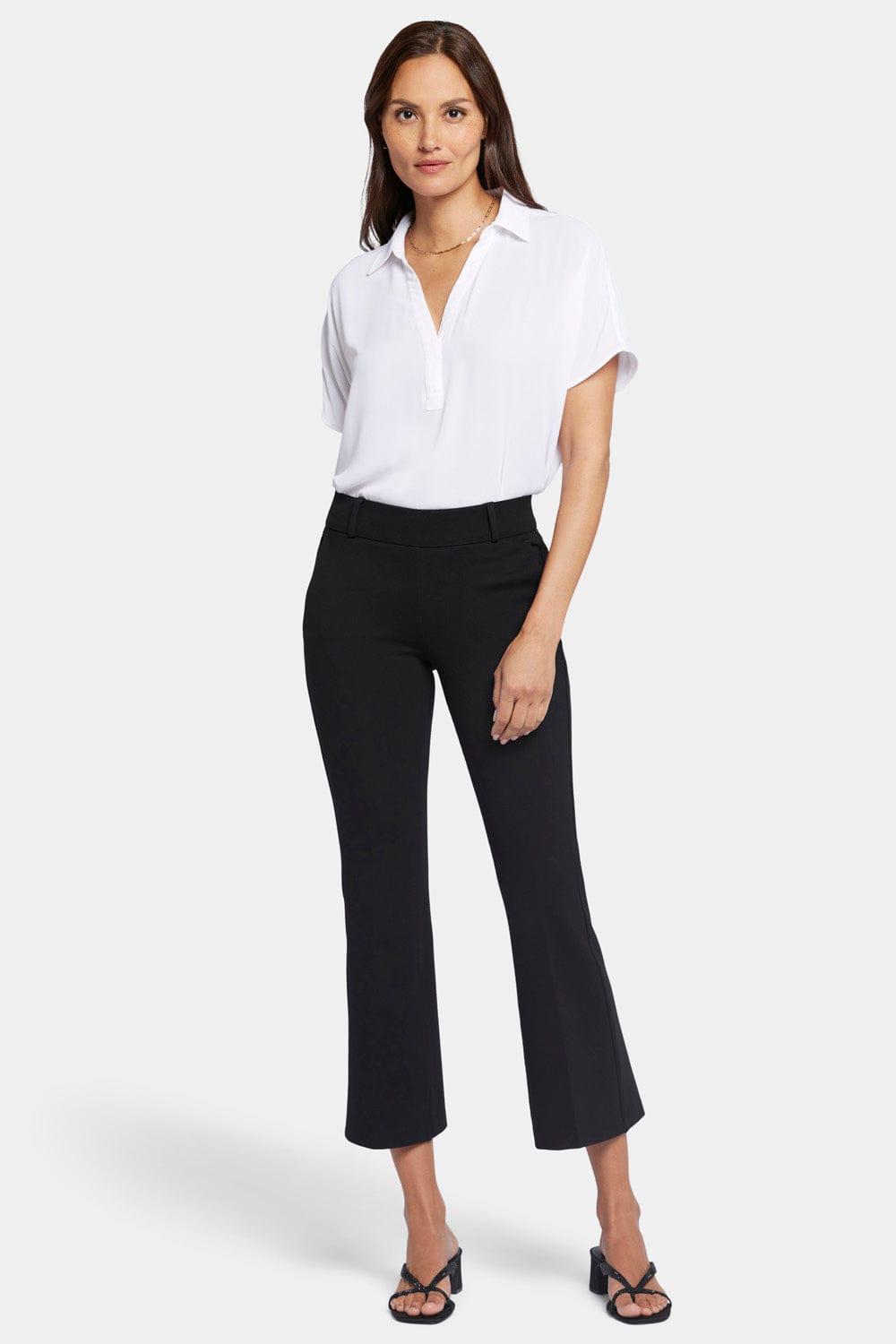 Pull-on Flared Ankle Trouser Pants thumbnail 4