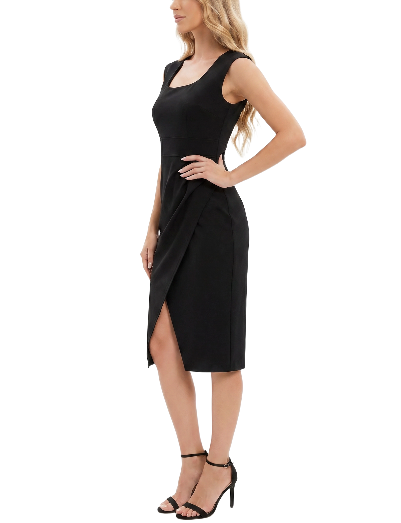 Petite Sleeveless Square Neck Sheath Dress thumbnail 2