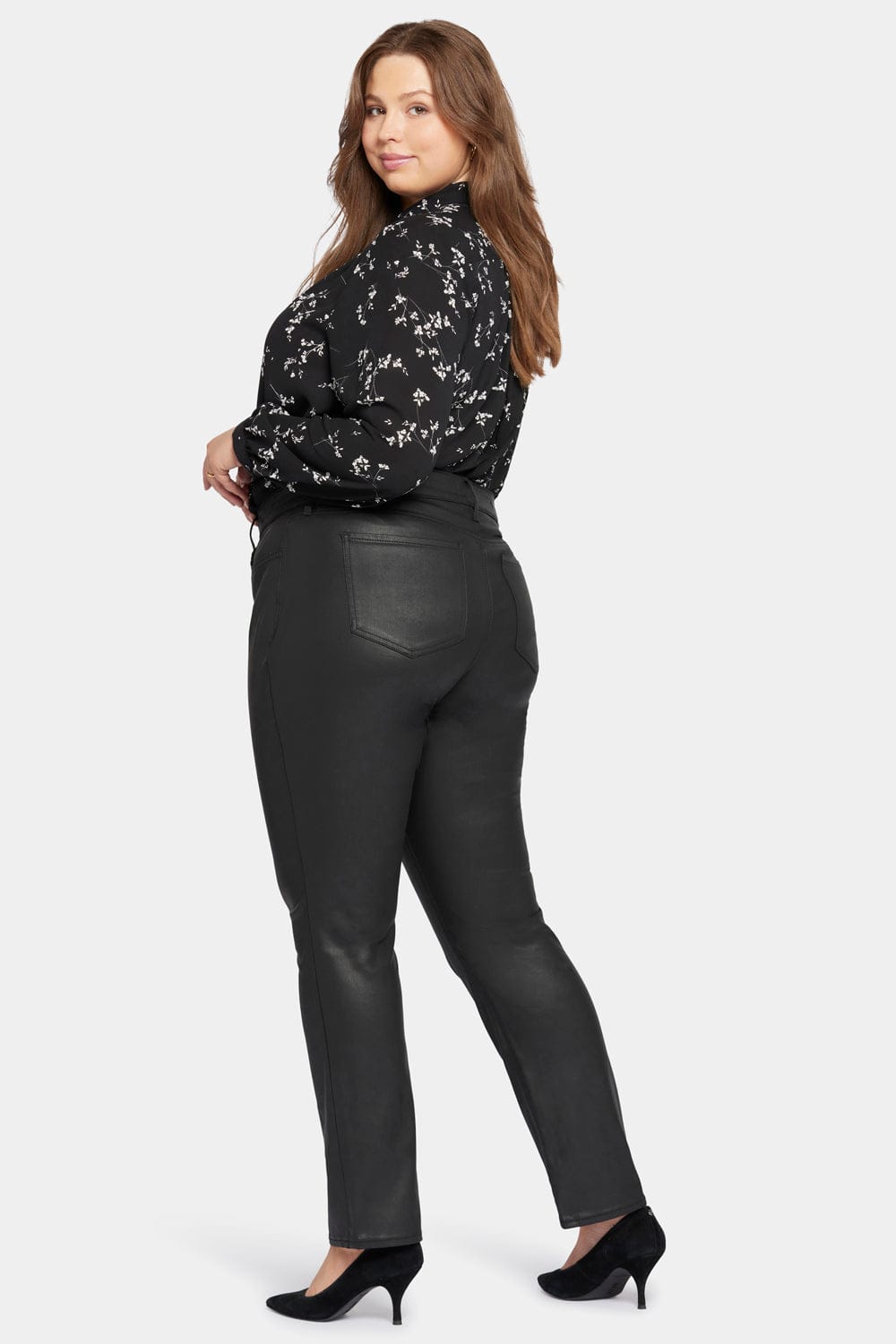 Coated Marilyn Straight Jeans in Plus Size thumbnail 6