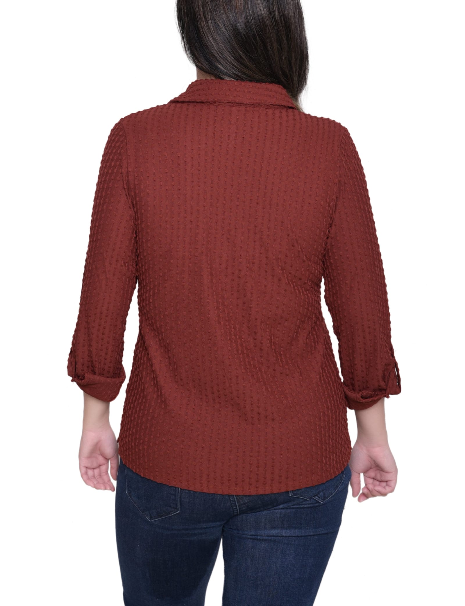 Long Sleeve Textured Knit Top thumbnail 4