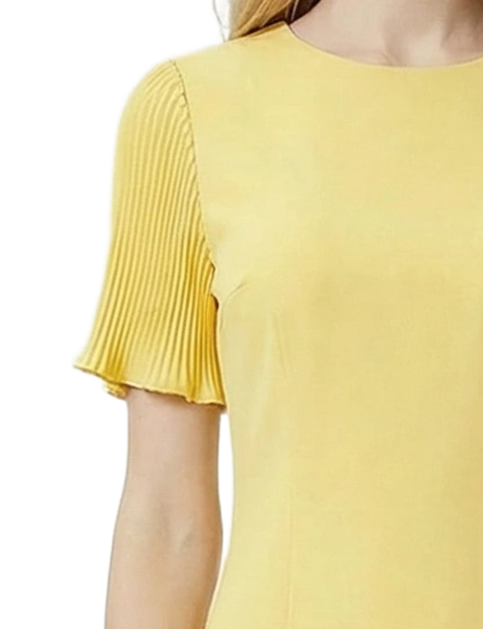 Petite Plissé Pleated Short Sleeve Dress thumbnail 2