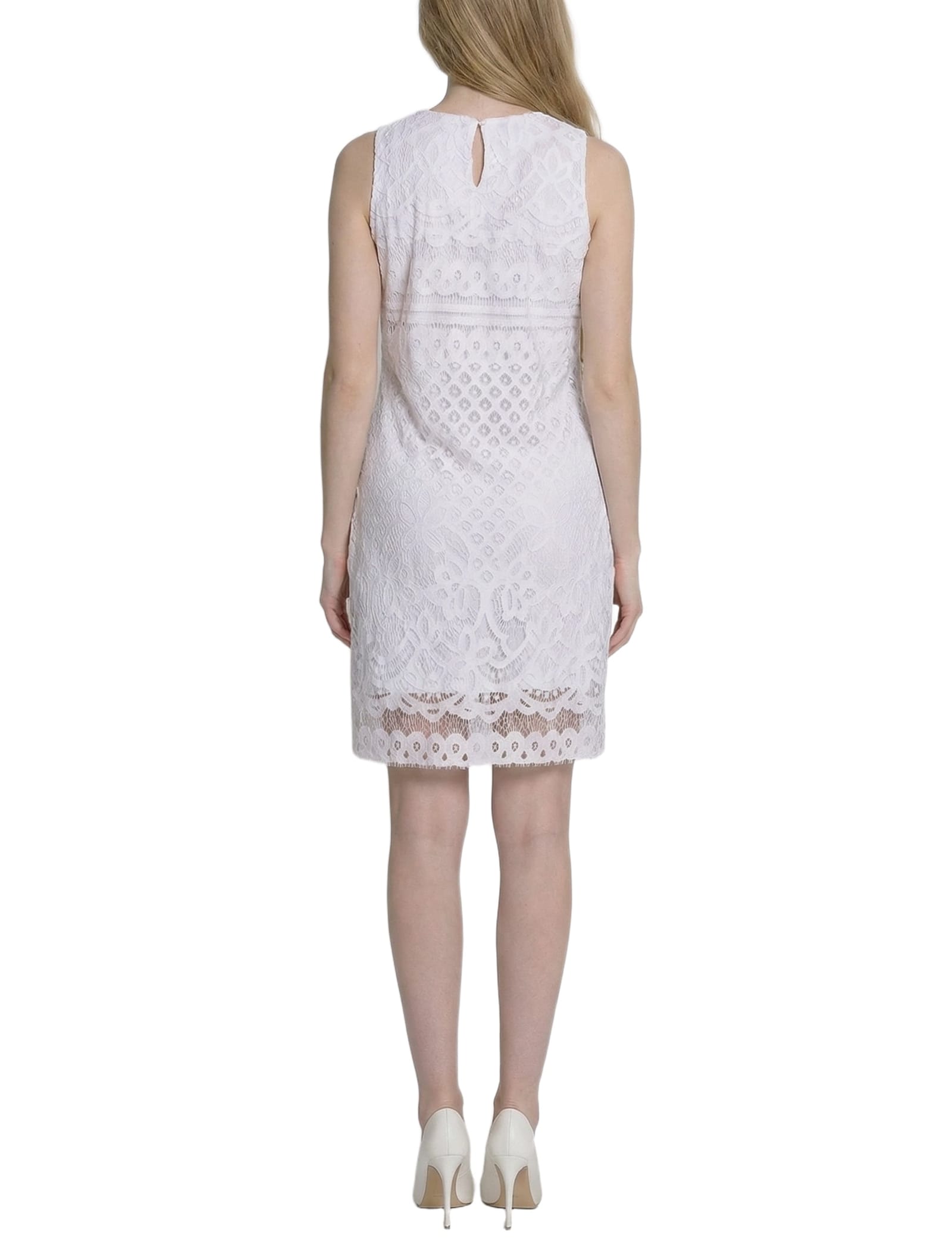 Petite Sleeveless Lace Dress thumbnail 4