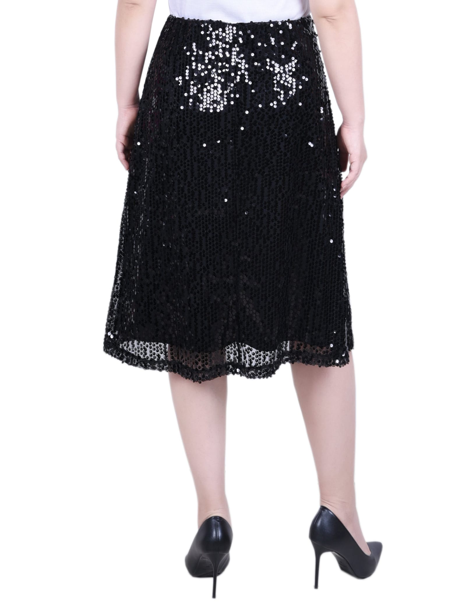 Petite Knee Length Sequined Skirt thumbnail 3