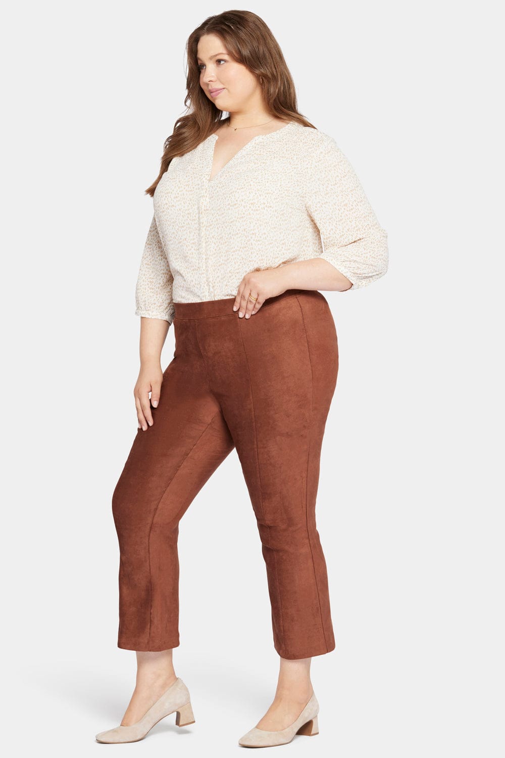 Slim Bootcut Pull-on Pants in Plus Size thumbnail 5