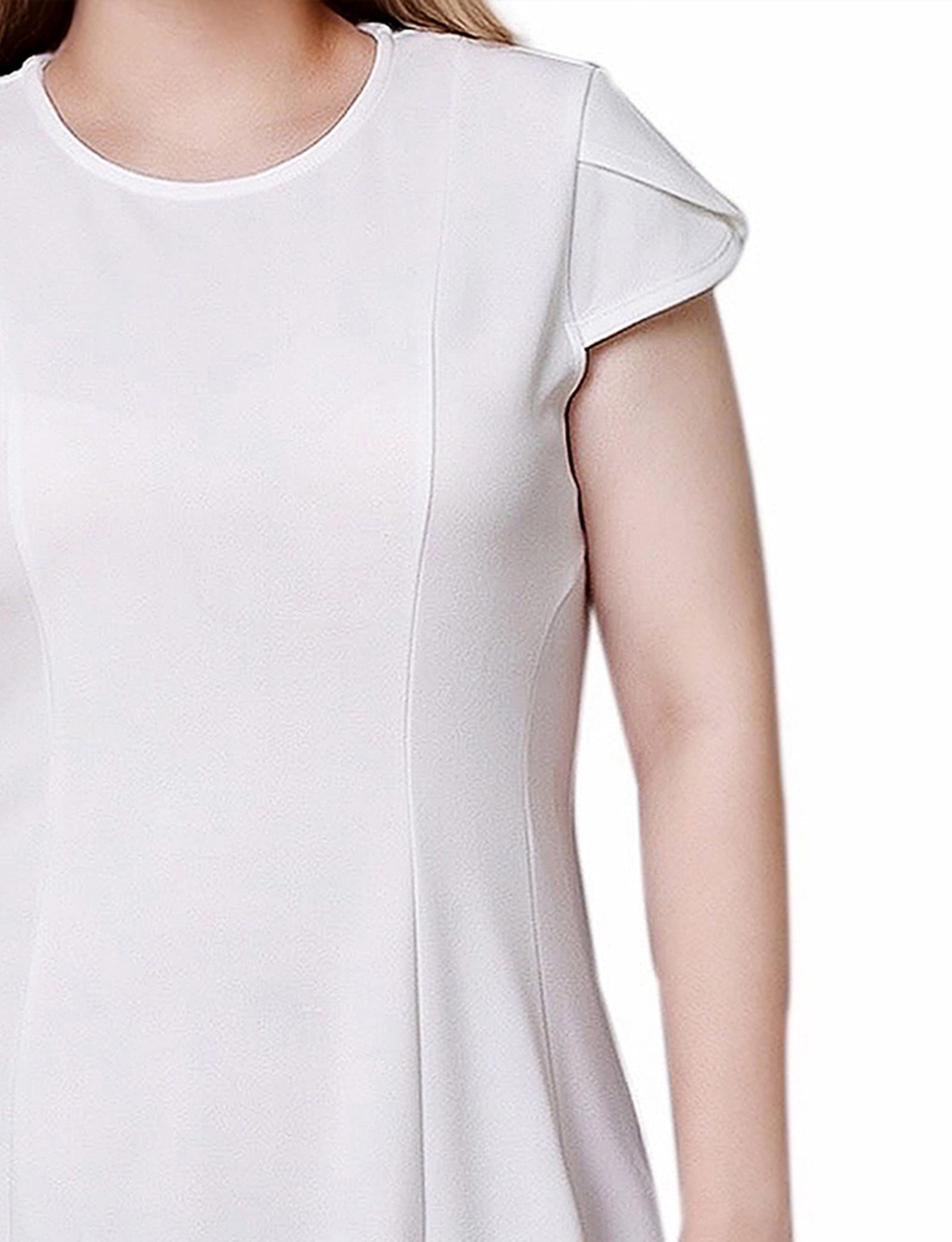 Petal Sleeve Scuba Dress thumbnail 3