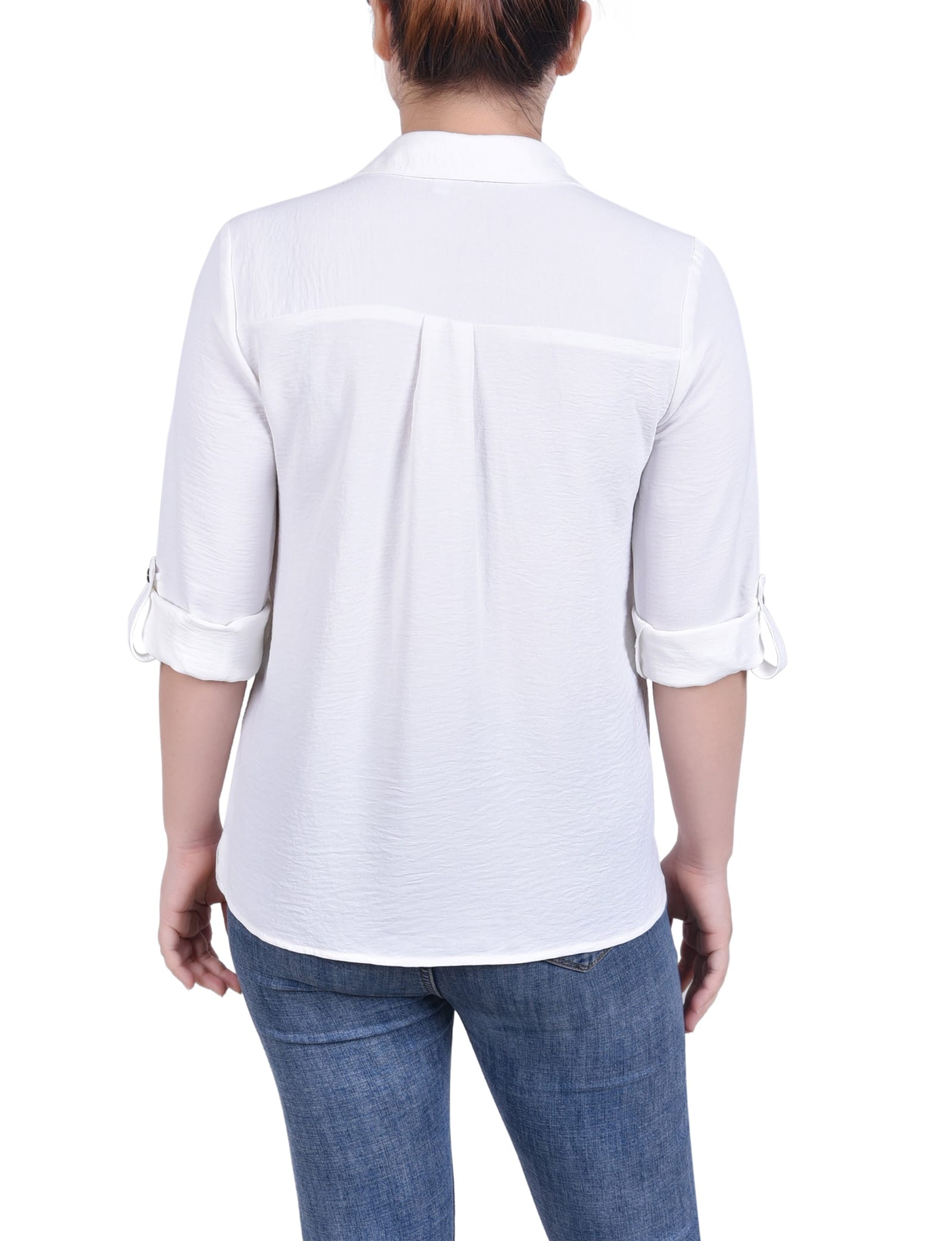 Petite Roll Tab Blouse thumbnail 3