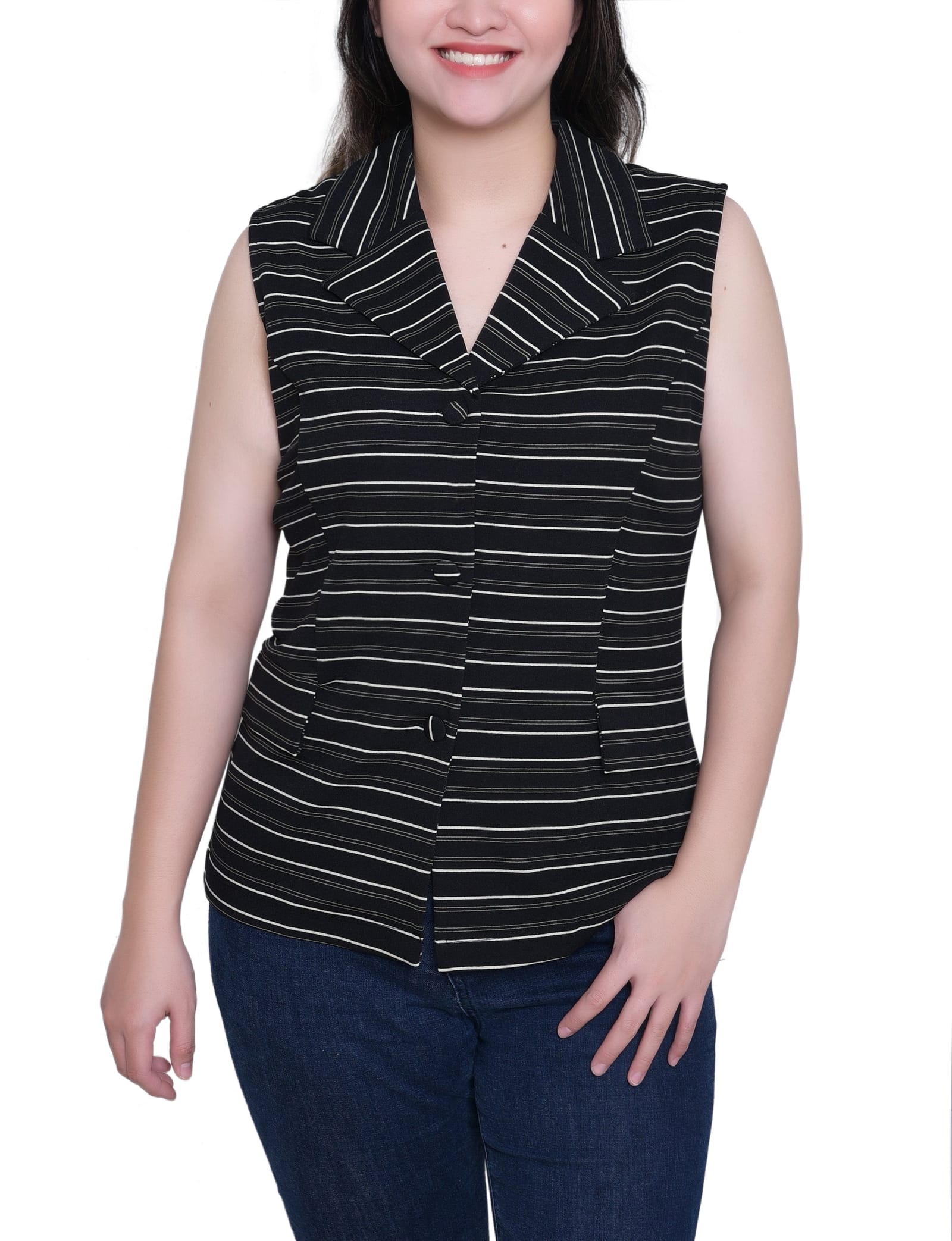 Black Ivory Ocha Stripes / L