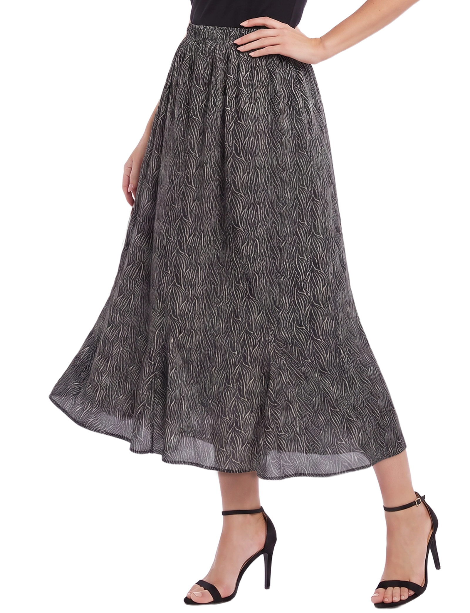 Hacci a-Line Skirt with Godets thumbnail 3