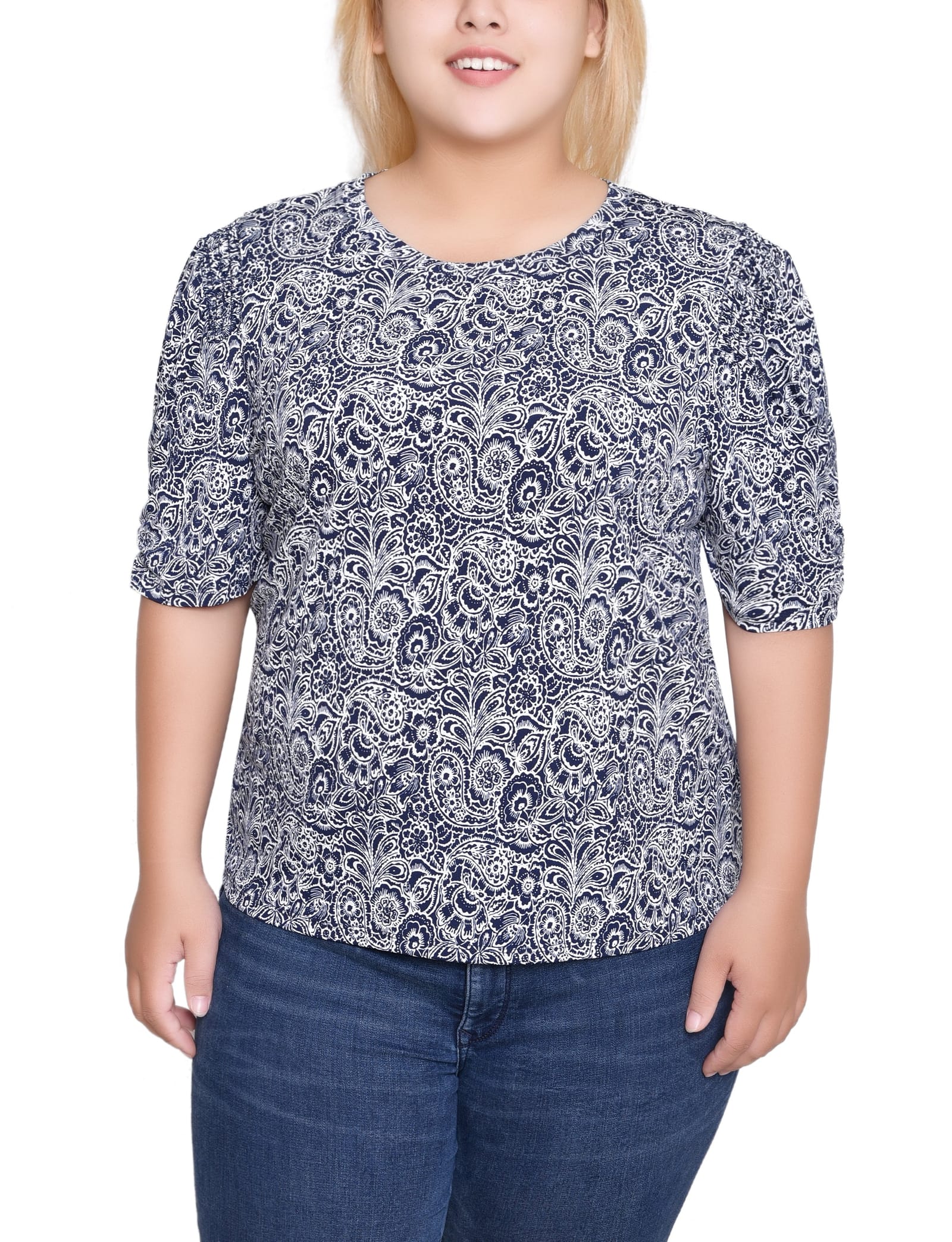 Navy Paisley / 3x