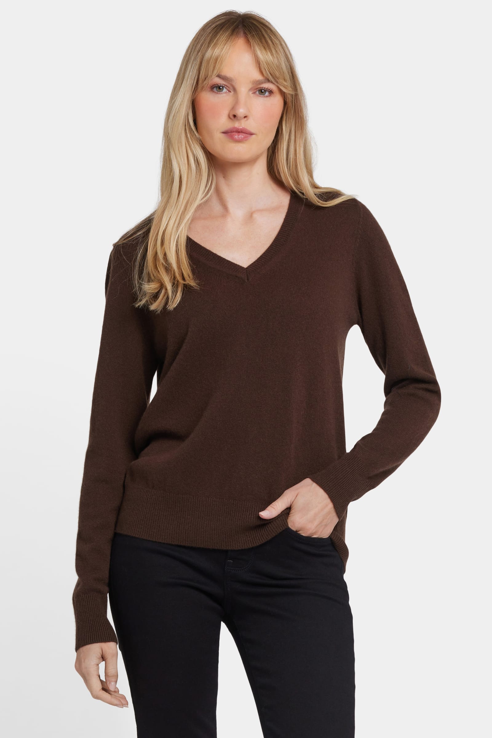 Cashmere Classic V-Neck Sweater thumbnail 4