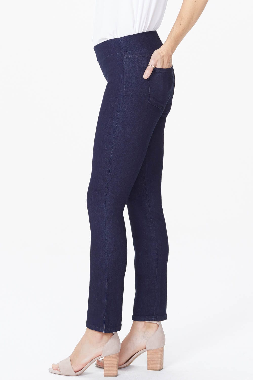 Skinny Ankle Pull-on Jeans in Petite thumbnail 2