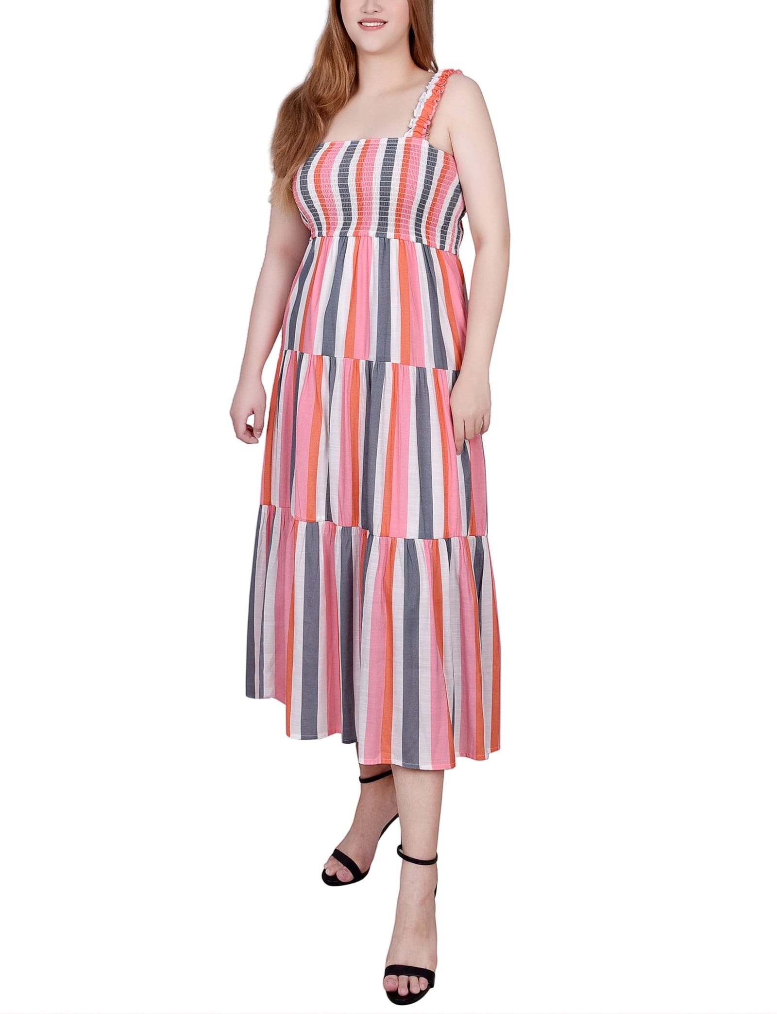 Petite Smocked-Bodice Tiered Dress thumbnail 2