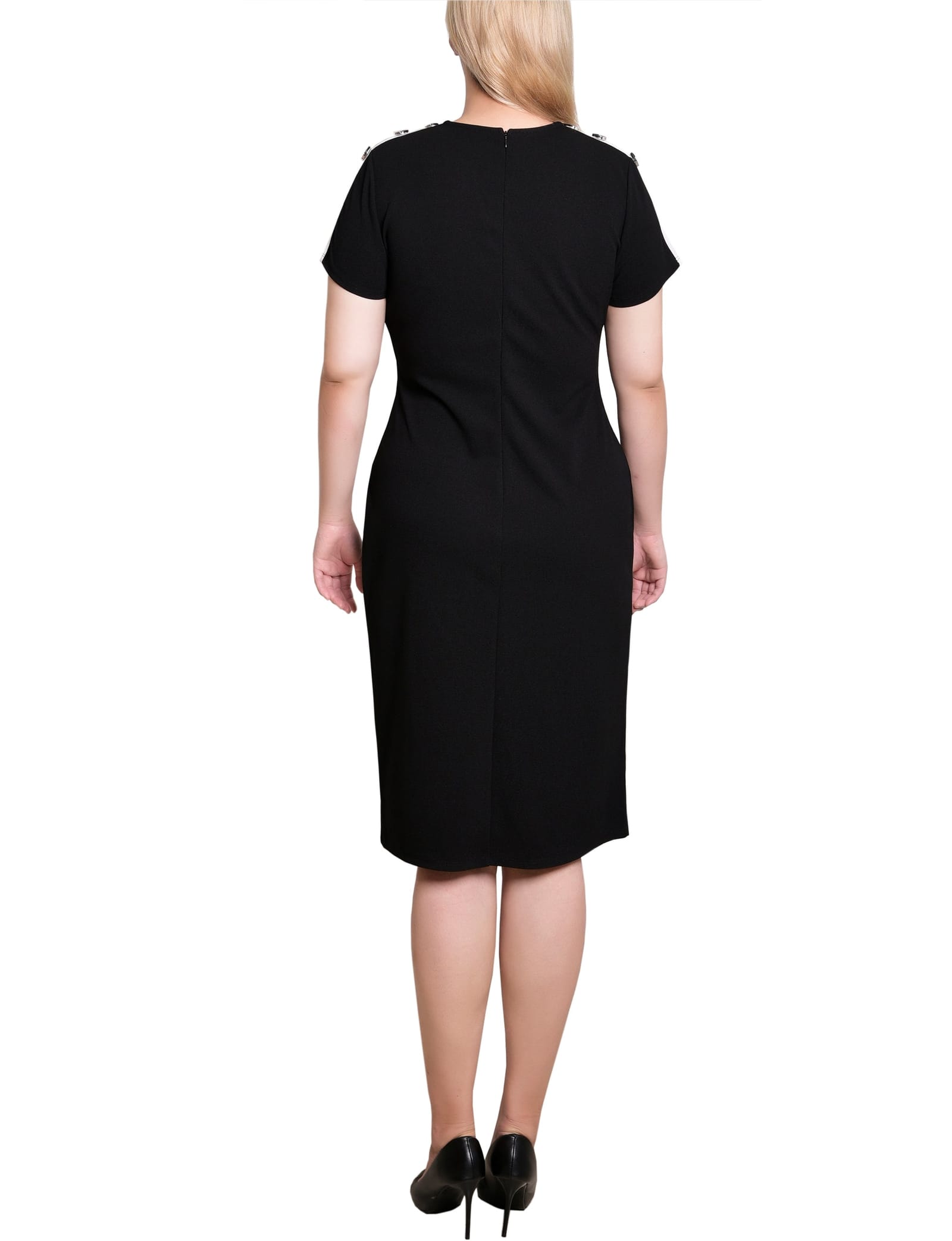 Short Sleeve Asymmetrical Hem Dress thumbnail 4