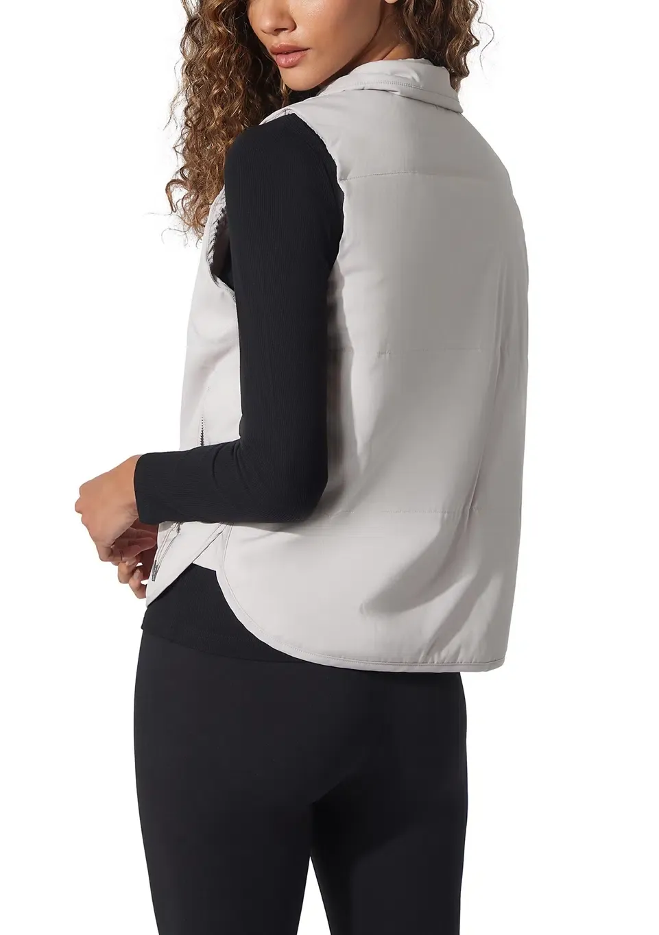 Recycled Below Zero Puffer Vest with Pockets thumbnail 2