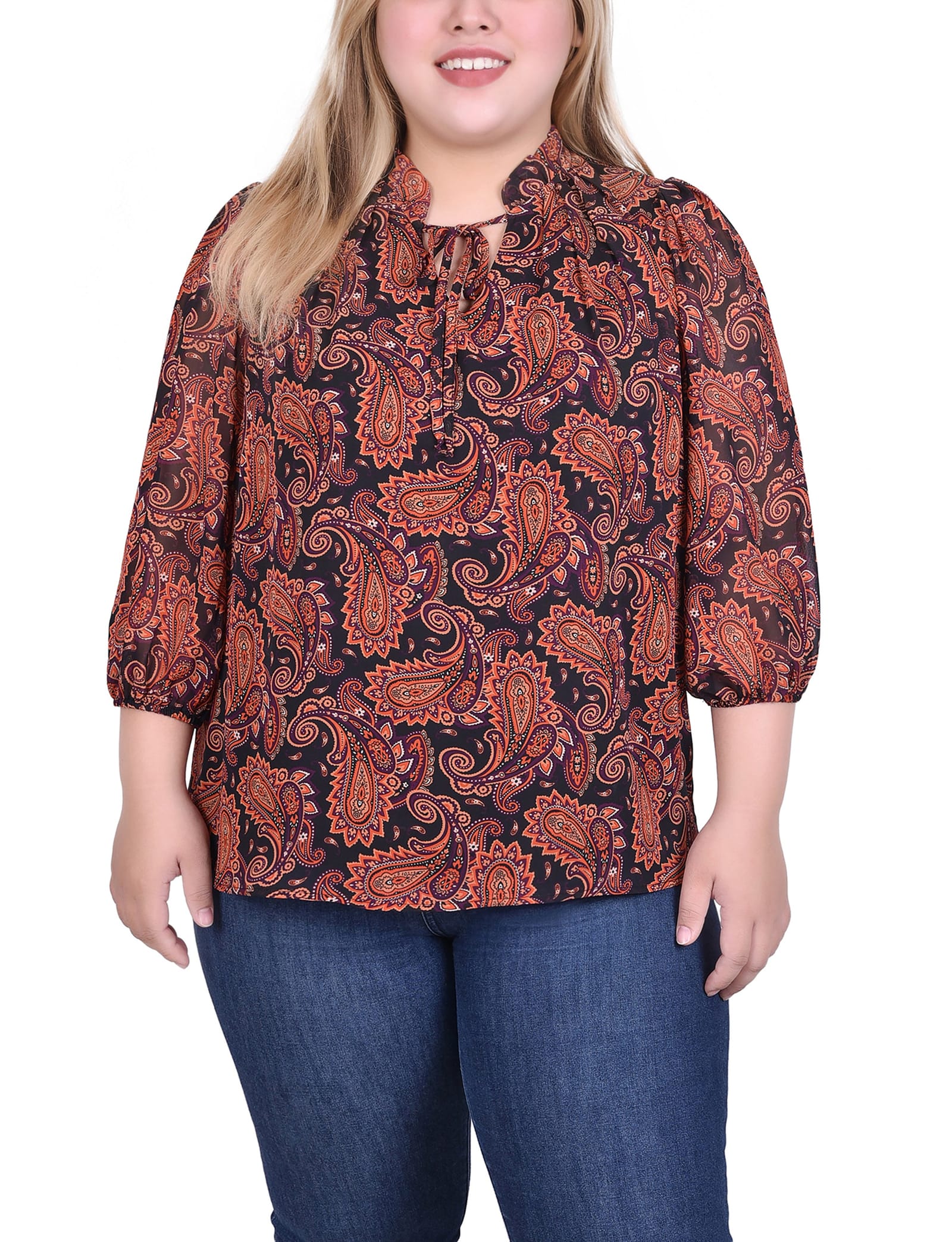 Rust Black Paisley / 1x