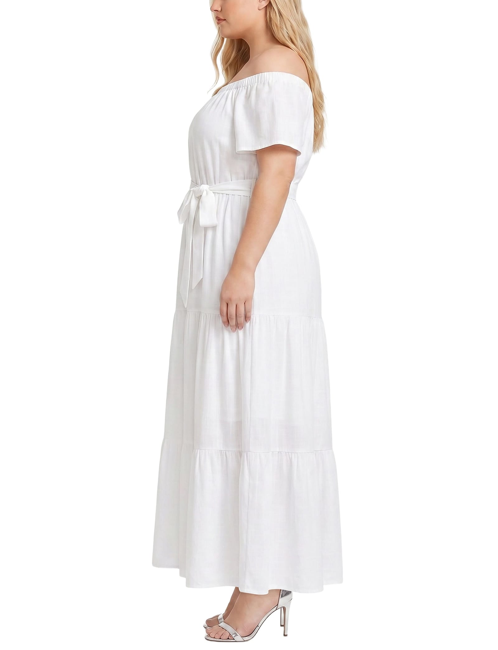 Plus Size Off-the-Shoulder Maxi Dress thumbnail 2