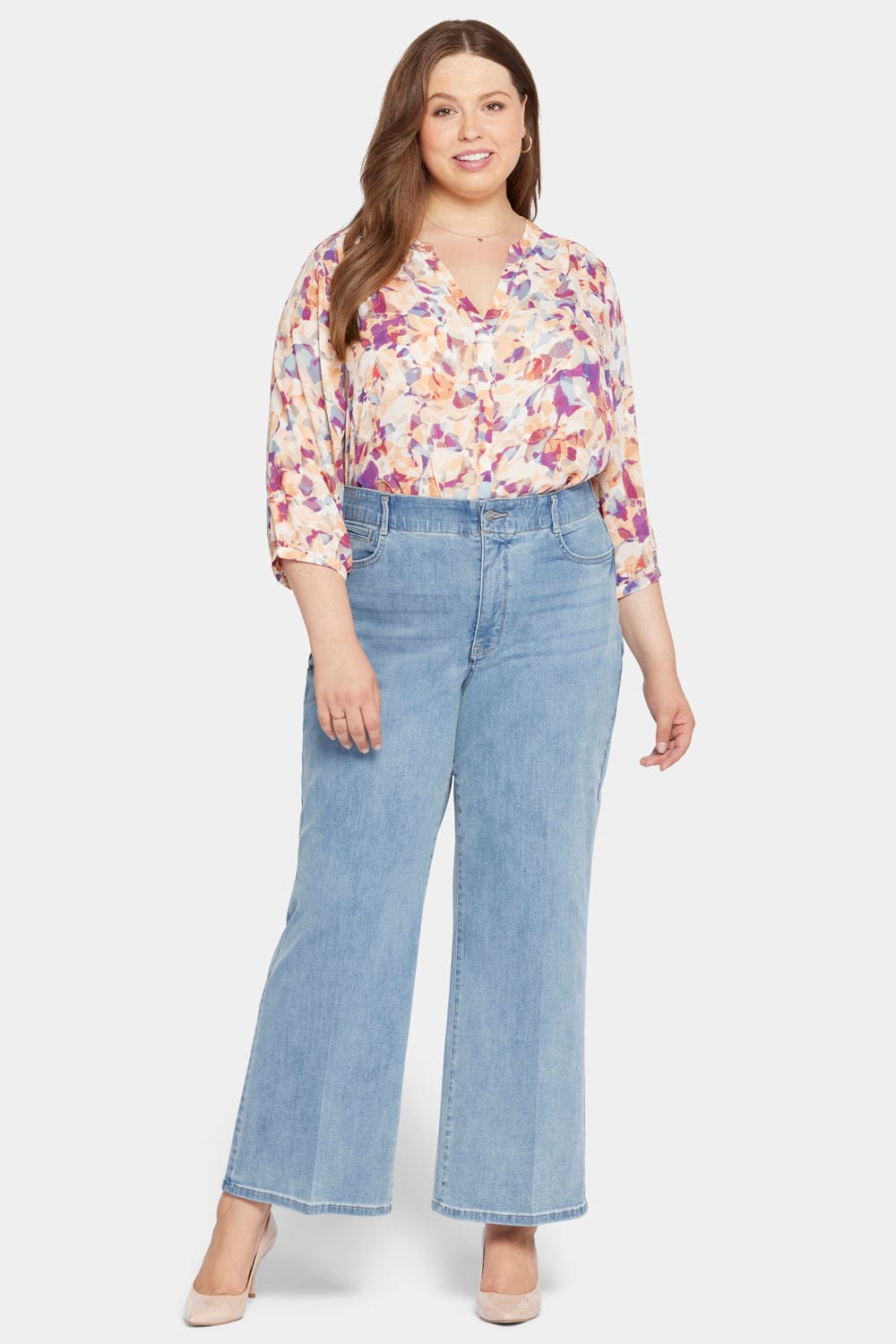 Waist-Match™ Major Wide Leg Jeans in Plus Size thumbnail 4