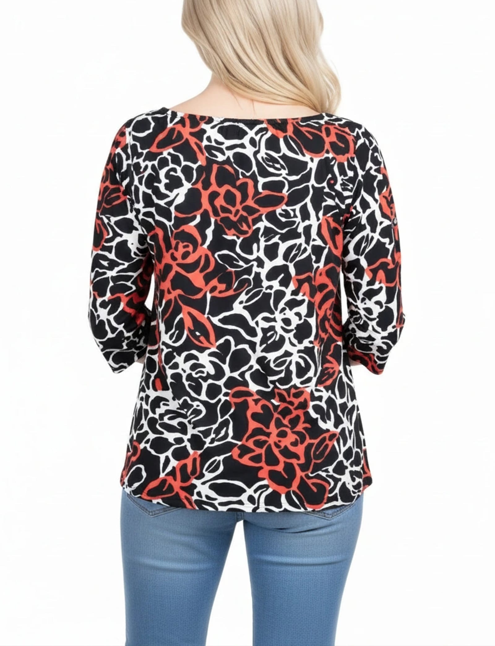 3/4 Sleeve Round Neck Top thumbnail 4