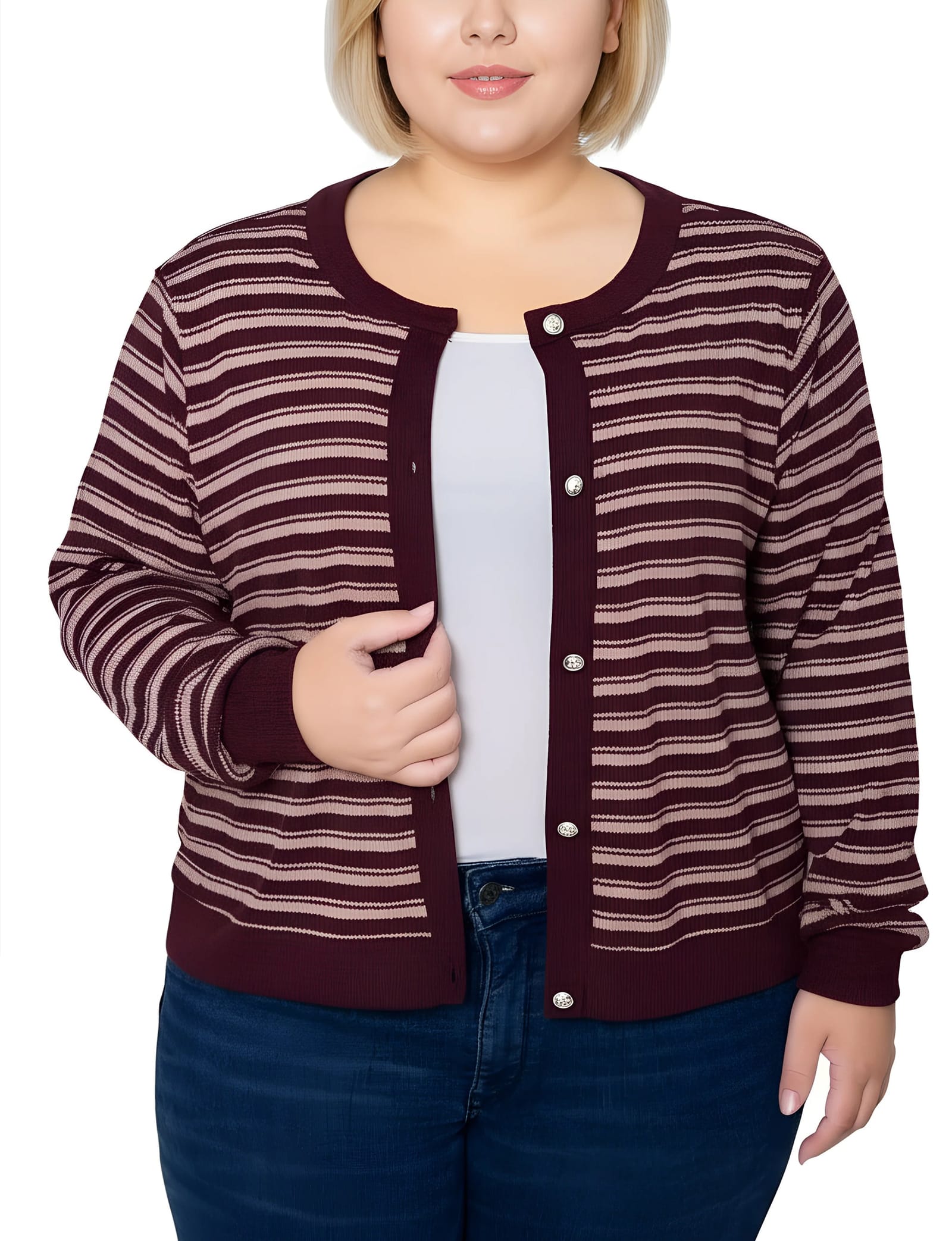 Burgundy Tan Stripe / 1x