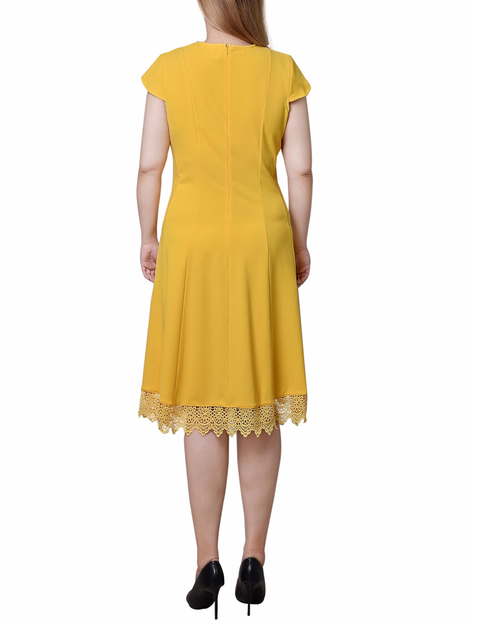 Petal Sleeve Scuba Dress thumbnail 4