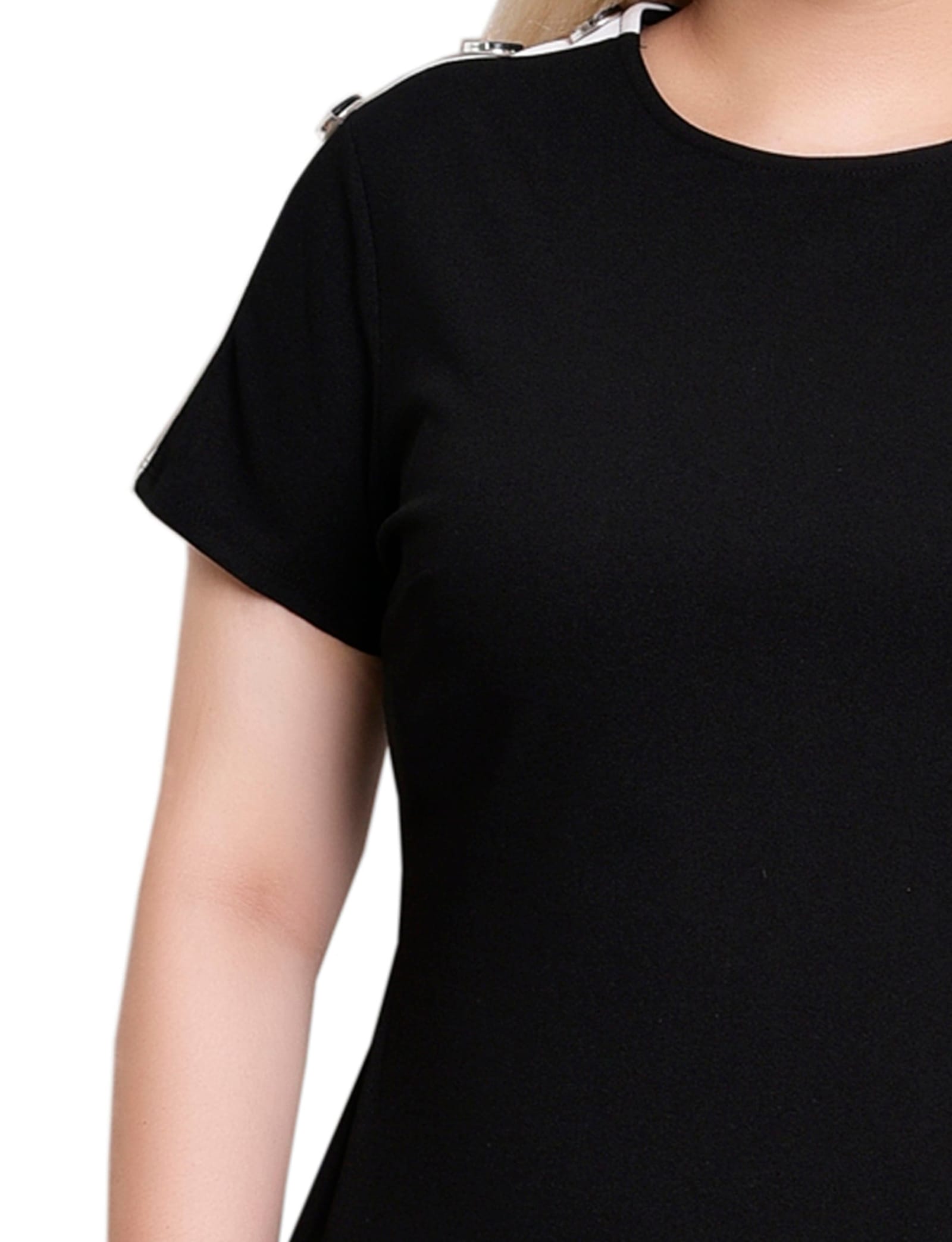 Short Sleeve Asymmetrical Hem Dress thumbnail 3