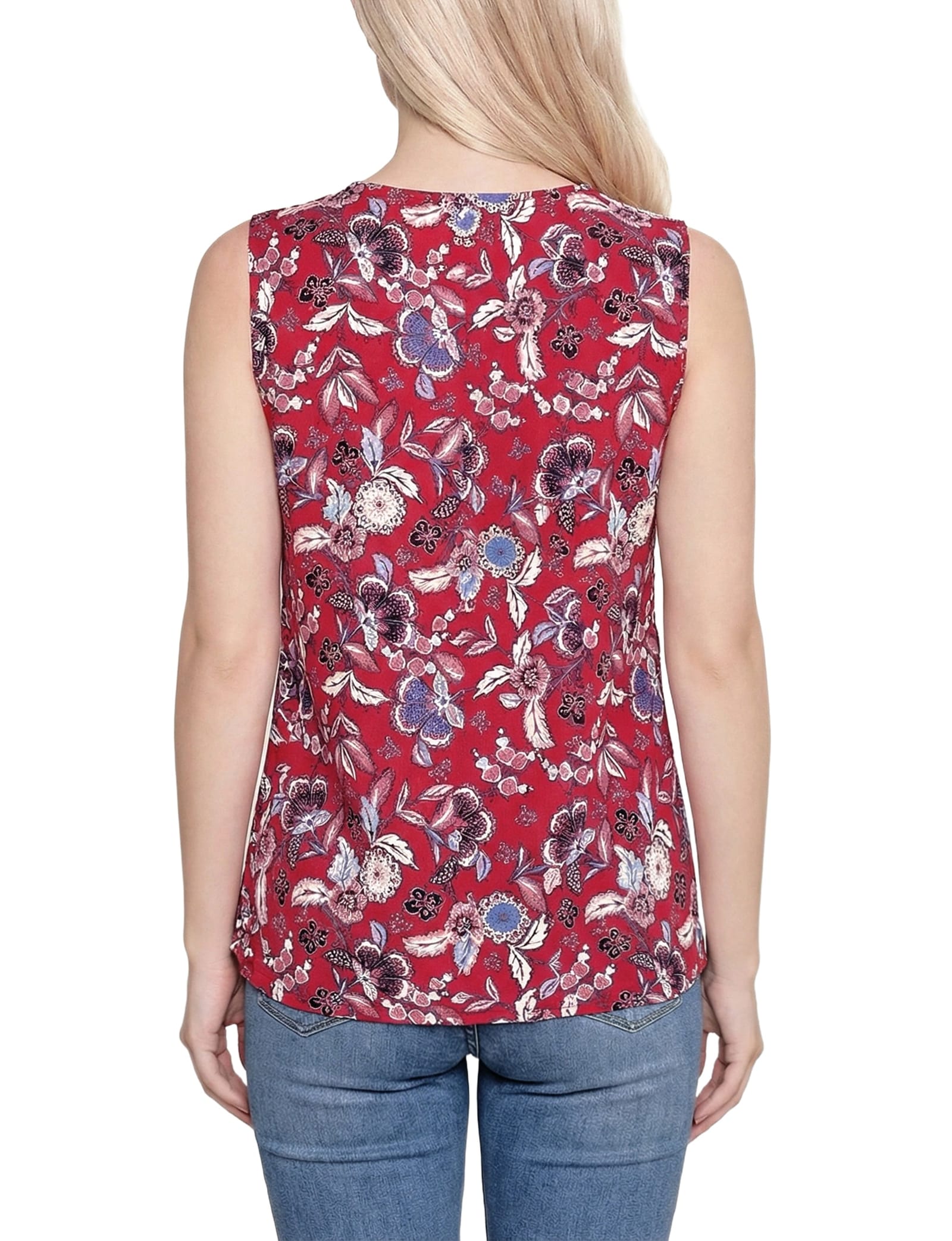 Sleeveless Knit V-Neck Top thumbnail 4