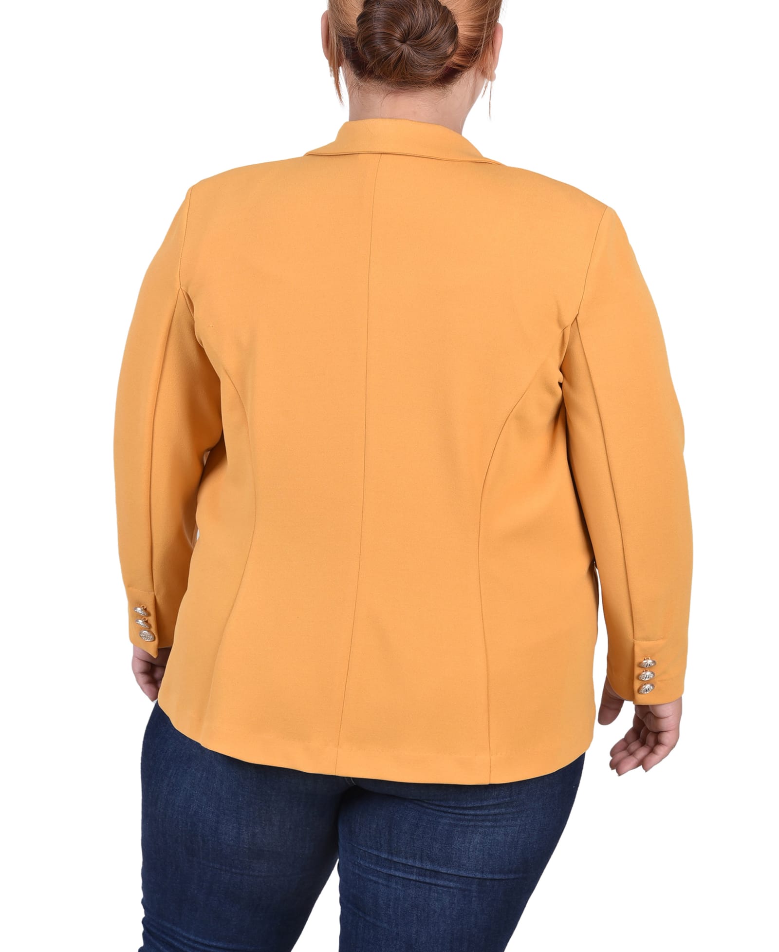 Plus Size Long Sleeve Scuba Crepe Jacket thumbnail 3
