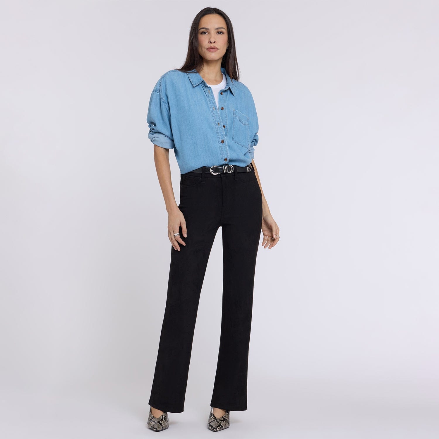 Faux Suede Brooklyn Bootcut Pants thumbnail 6