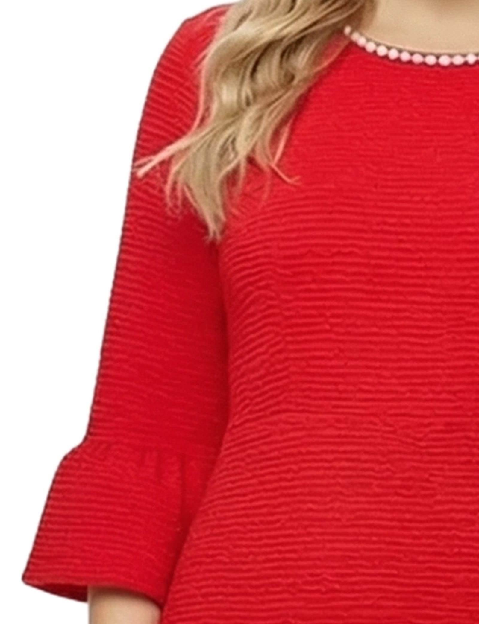 Petite 3/4 Sleeve Shawl Collar Dress thumbnail 3