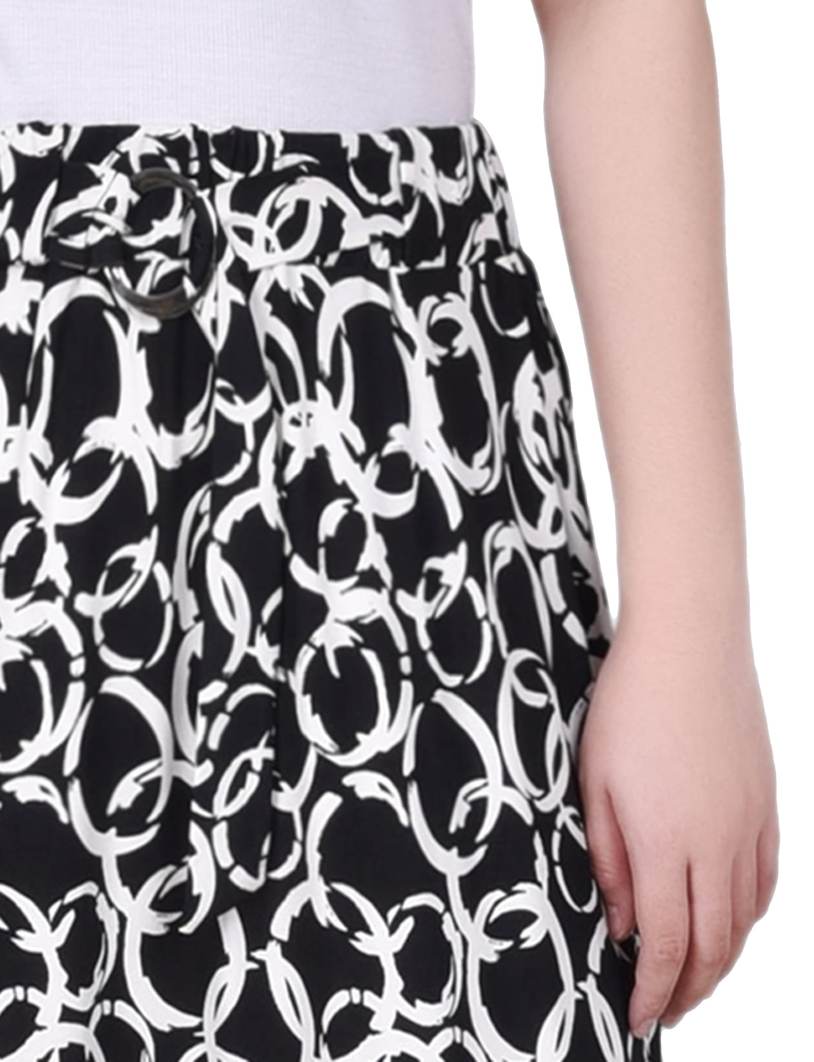 Petite Ring Detail Midi-Length Skirt thumbnail 3