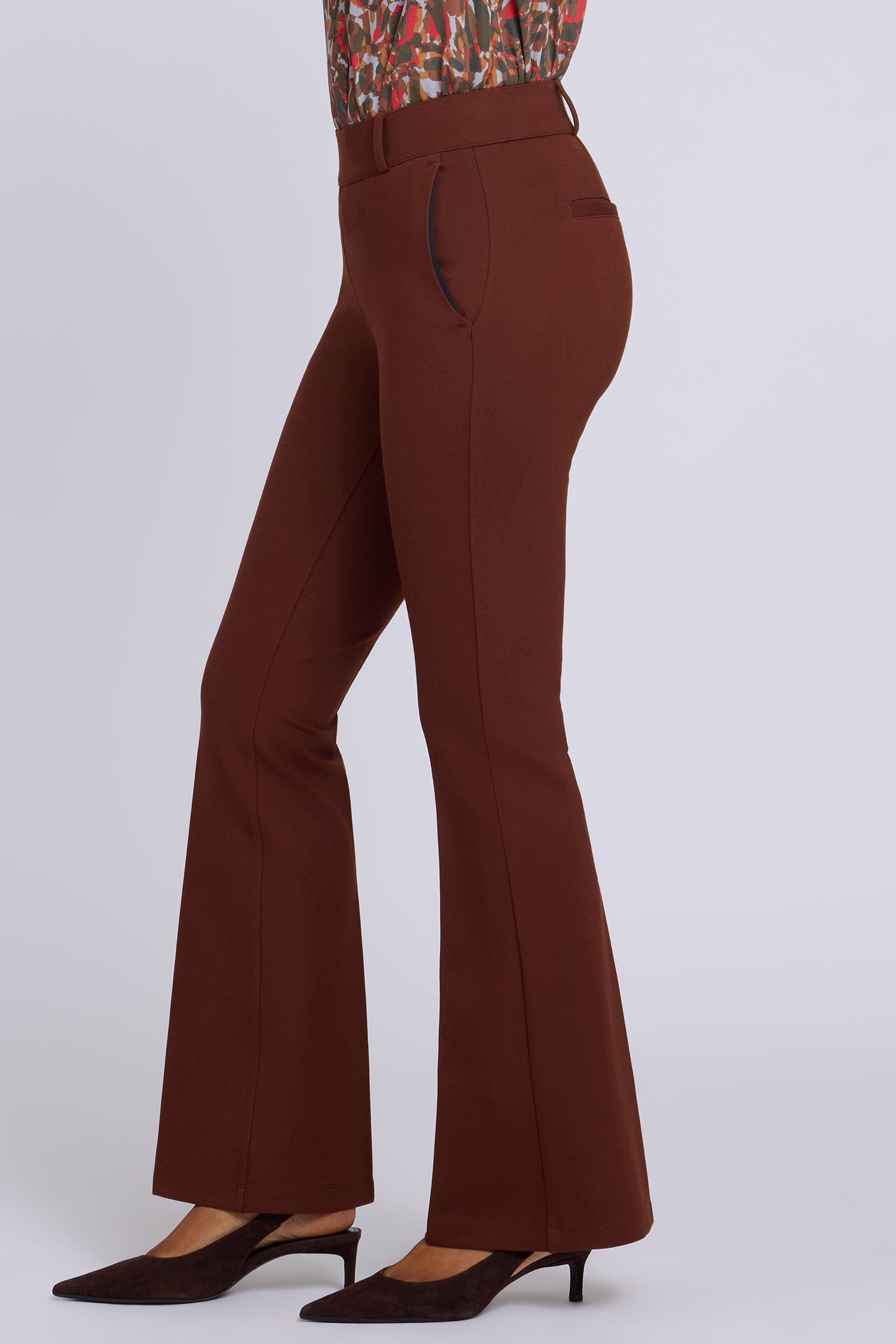 Pull-on Flared Trouser Pants thumbnail 2