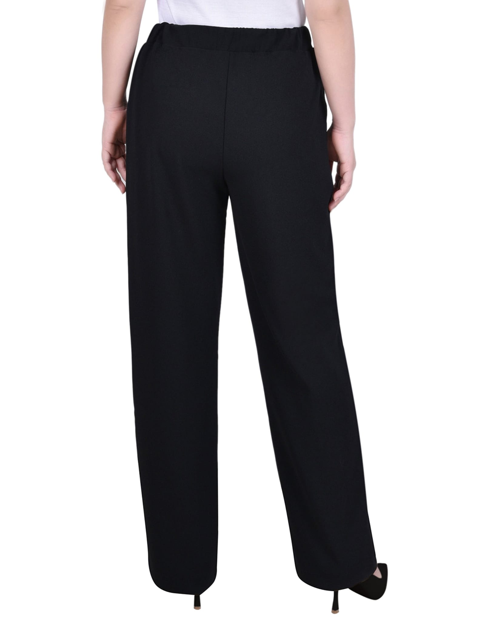 Petite Belted Scuba Crepe Pants thumbnail 3