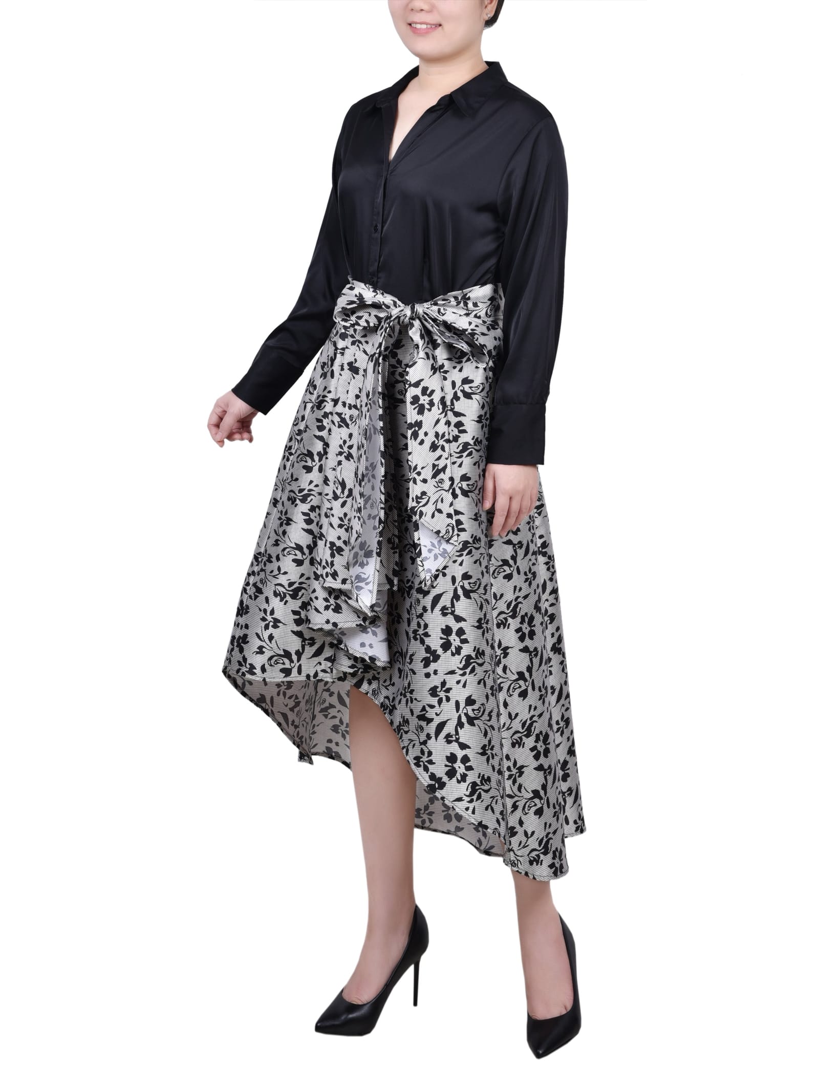 Petite Satin/Mikado Dress thumbnail 2