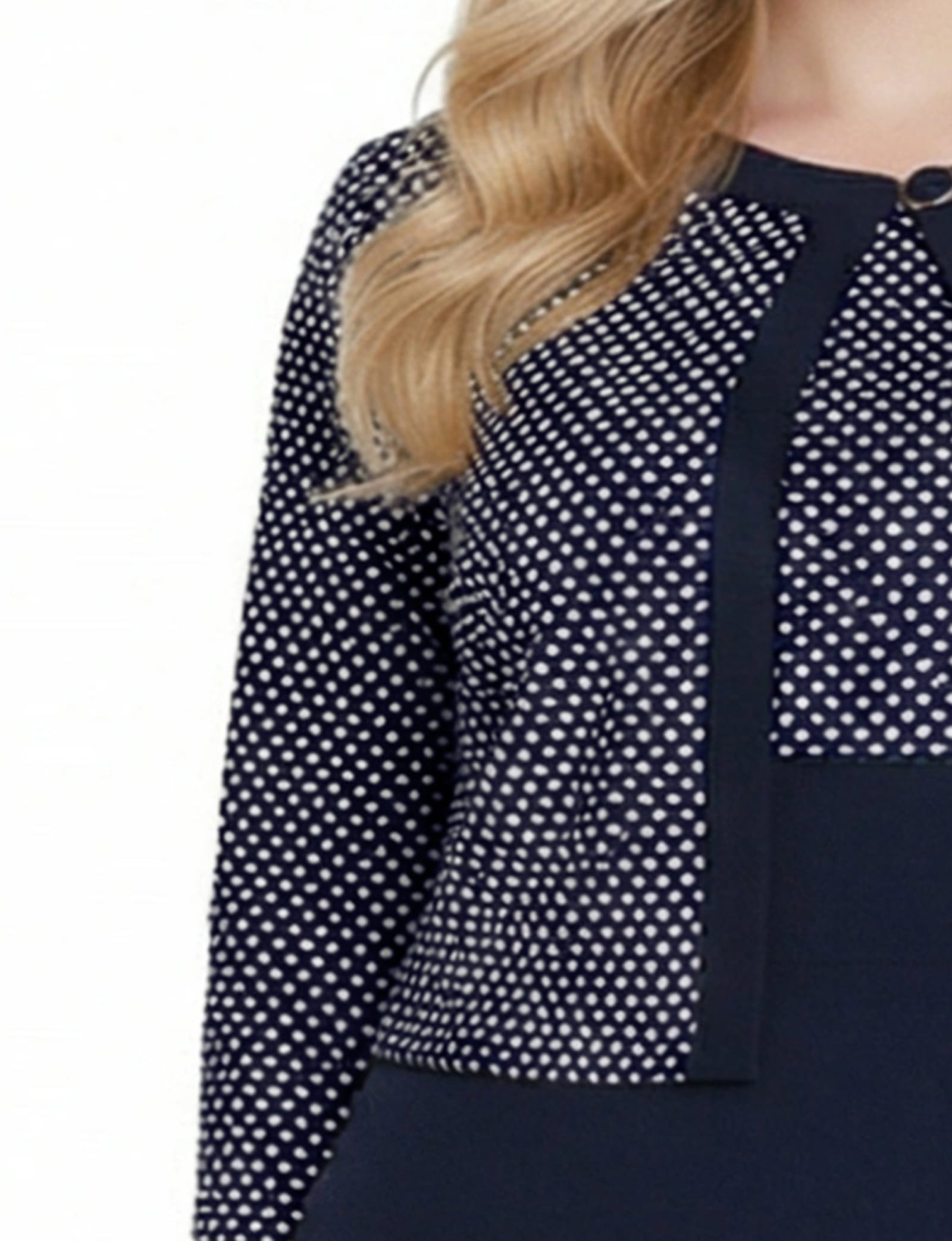 Plus Size 3/4 Sleeve Jacket and Dress Set thumbnail 2