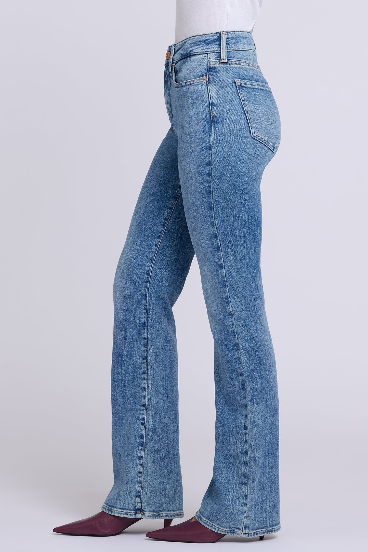 Brooklyn Bootcut Jeans in Petite thumbnail 3