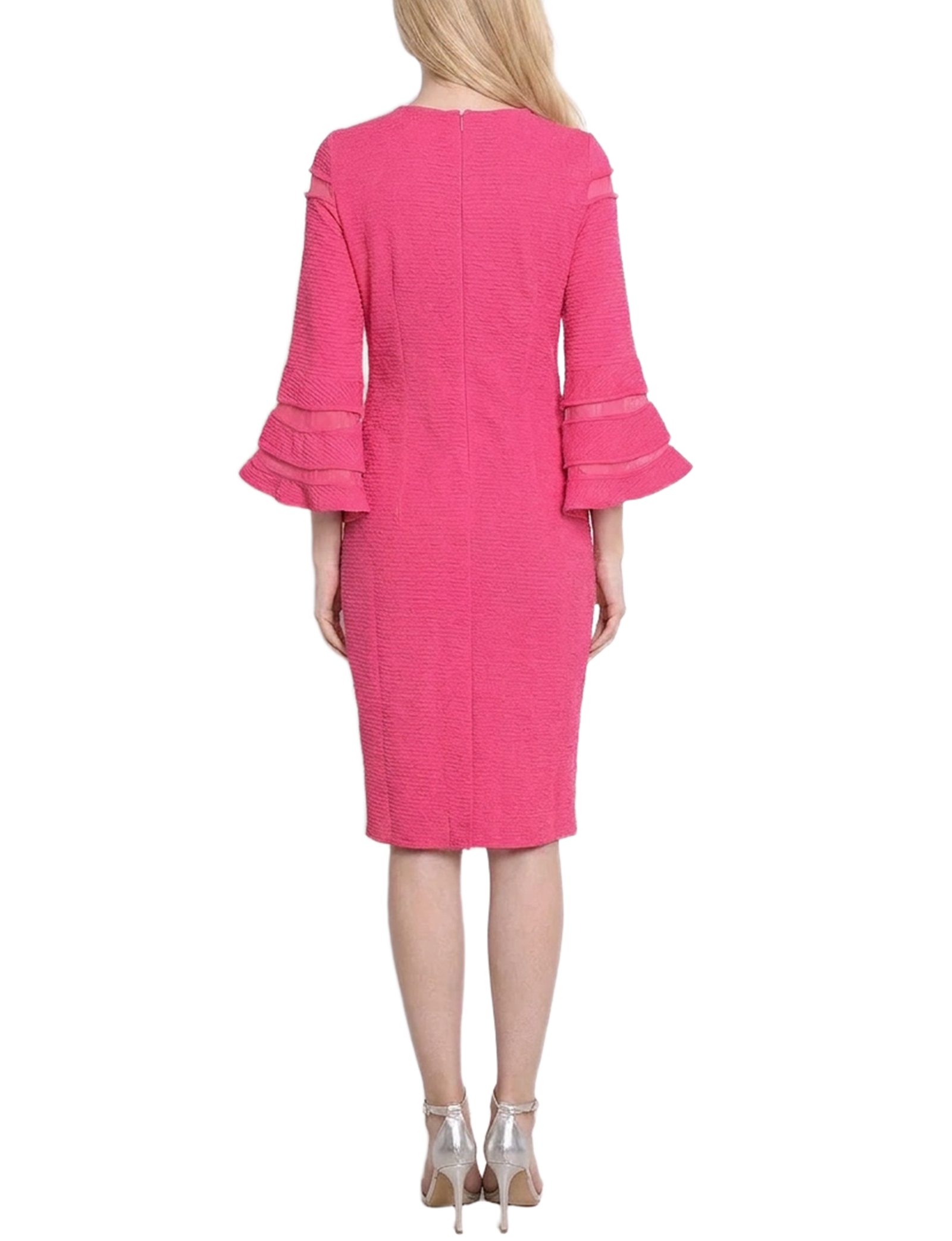 Petite Long Bell Sleeve Dress with Contrast Striping thumbnail 4