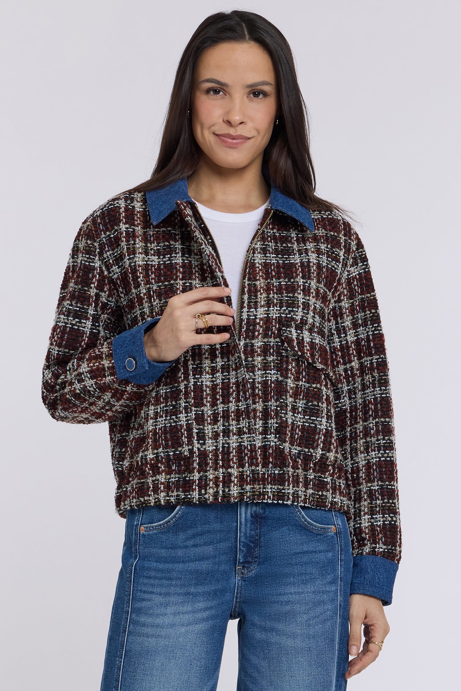 Tweed Baseball Jacket