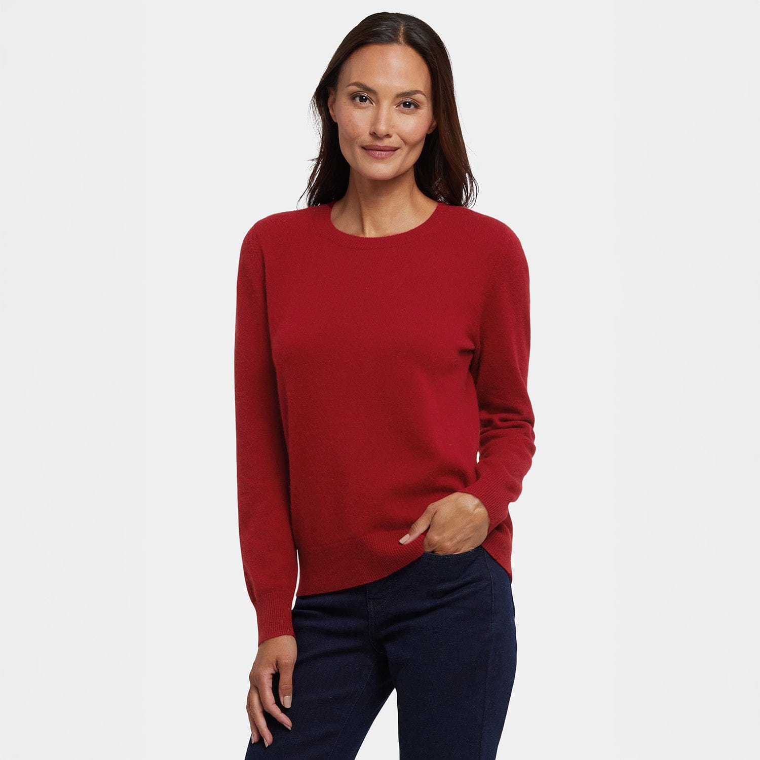 Cashmere Essential Crewneck Sweater thumbnail 6