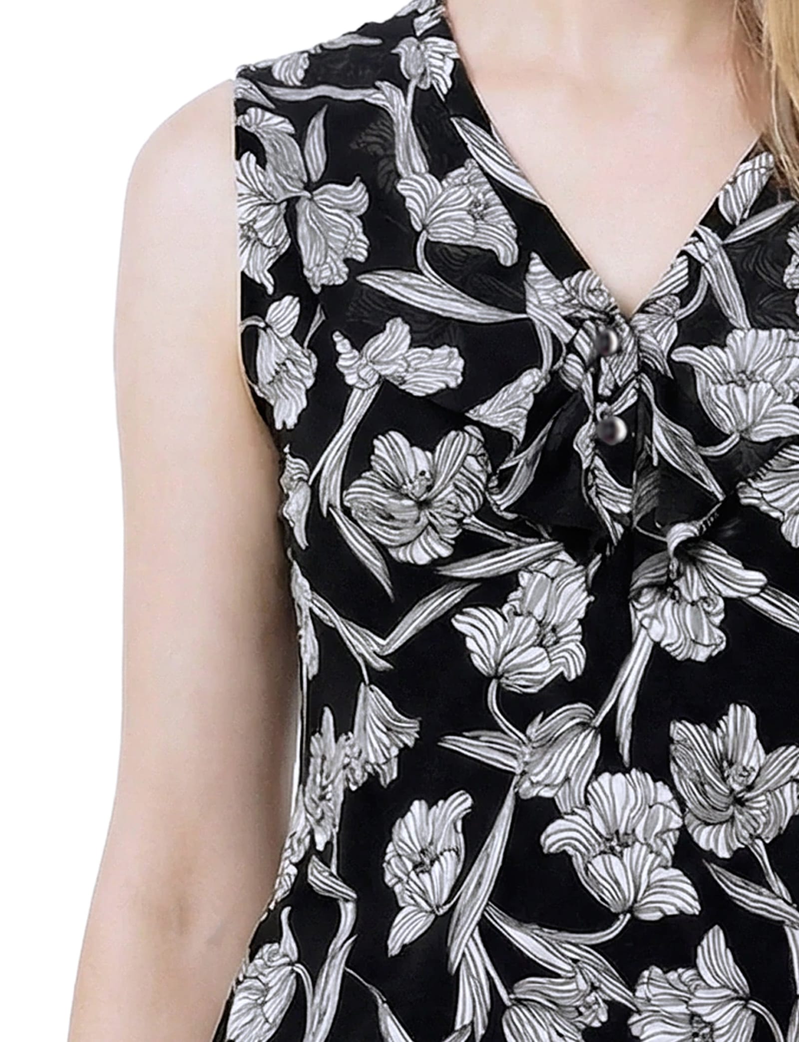 Petite Sleeveless Knit V Neck Top thumbnail 2
