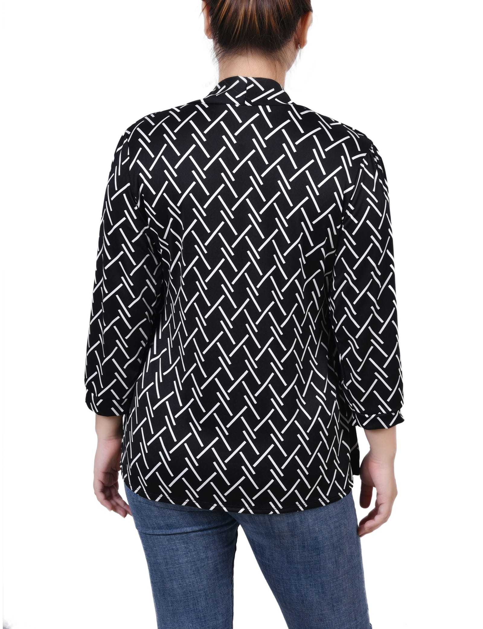 3/4 Sleeve Two-Fer Top thumbnail 3