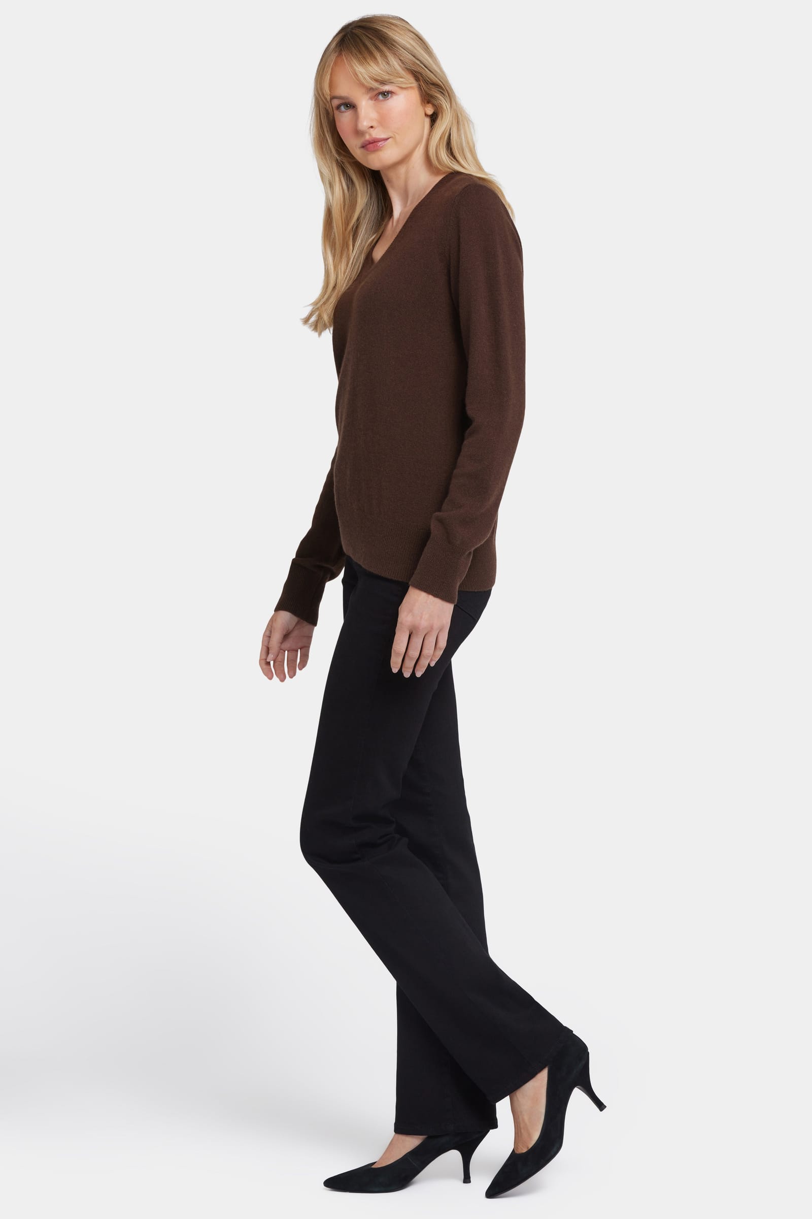 Cashmere Classic V-Neck Sweater thumbnail 3
