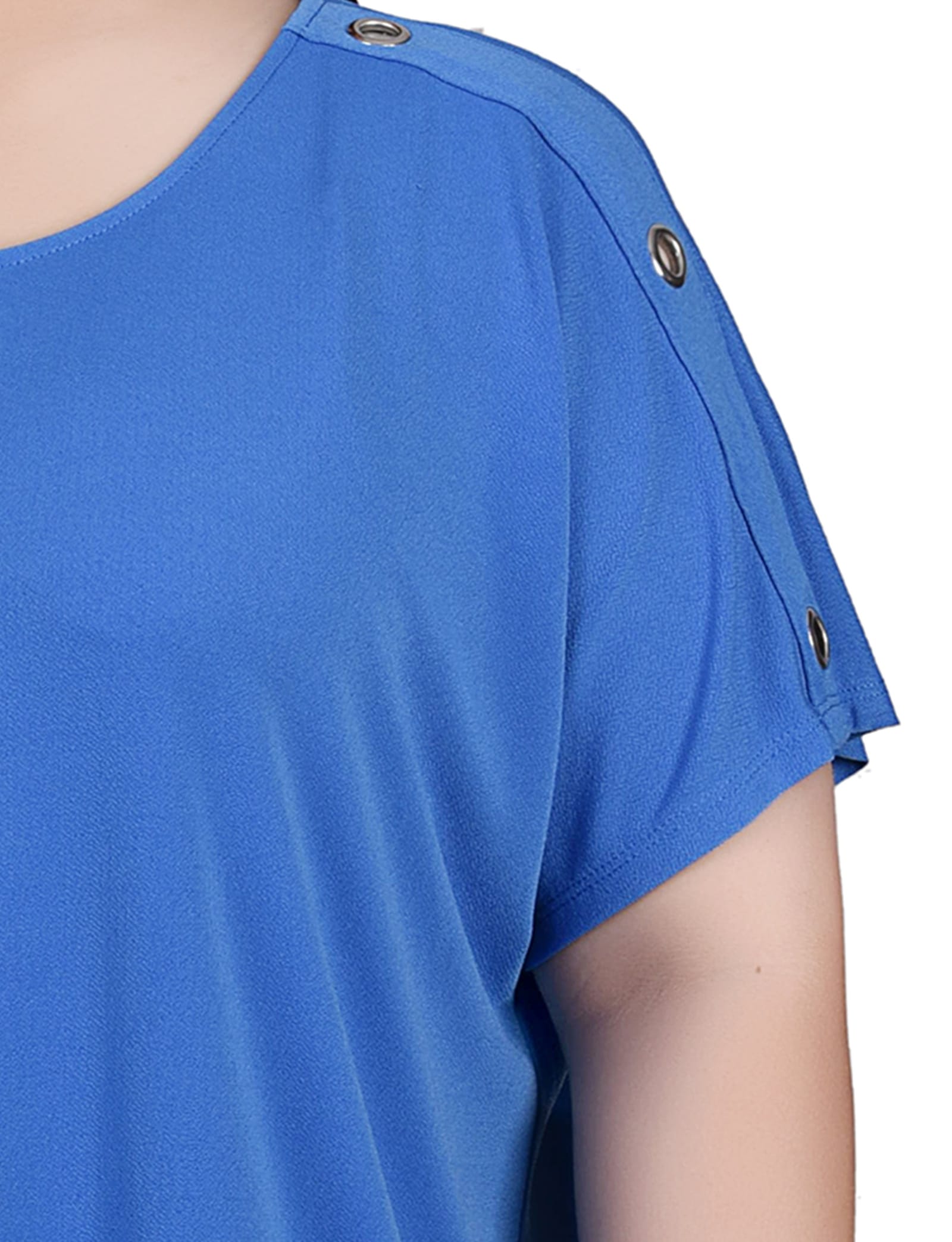 Plus Size Short Sleeve Extended Sleeve Tunic Top thumbnail 3