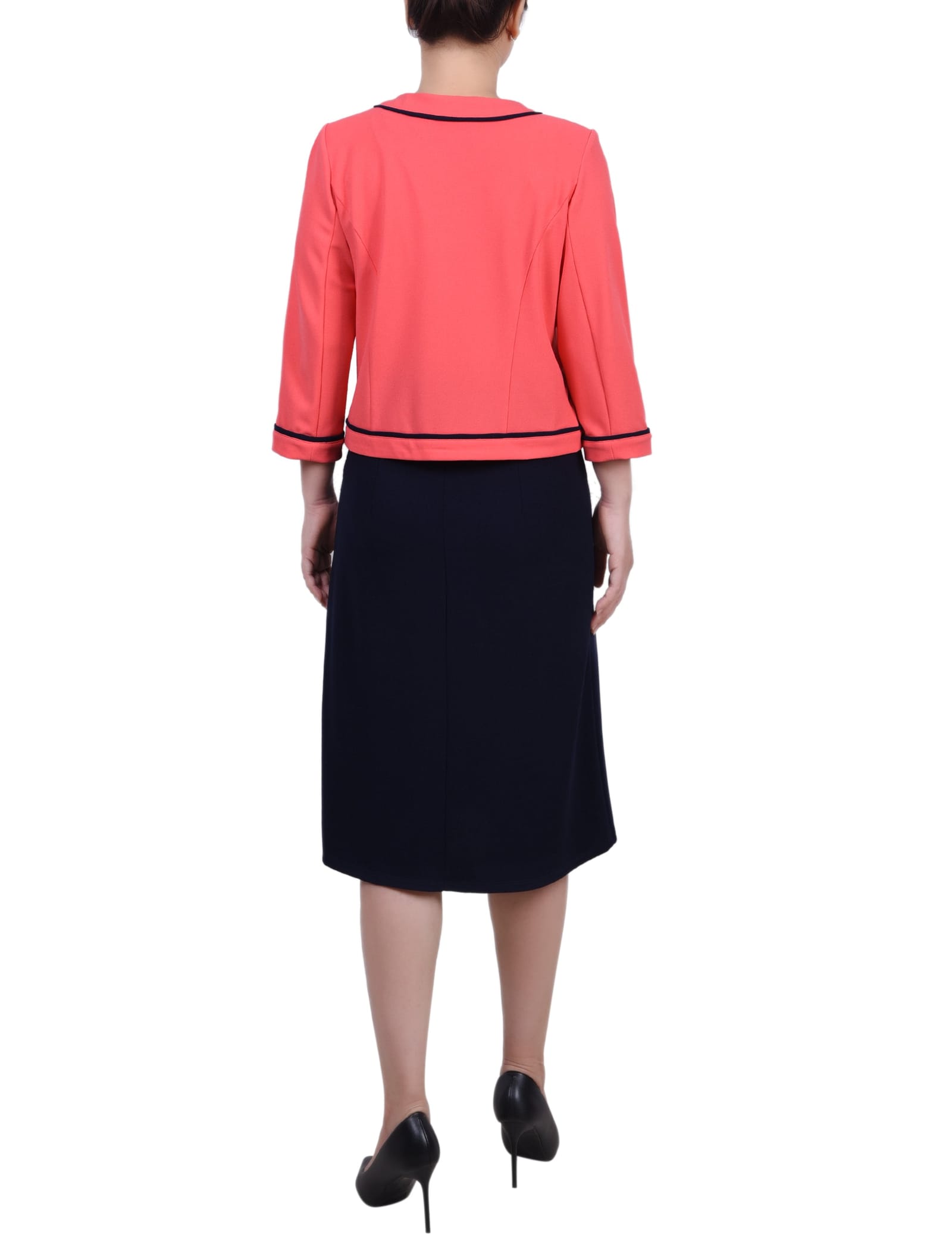 3/4 Sleeve 2 Piece Dress Set thumbnail 4