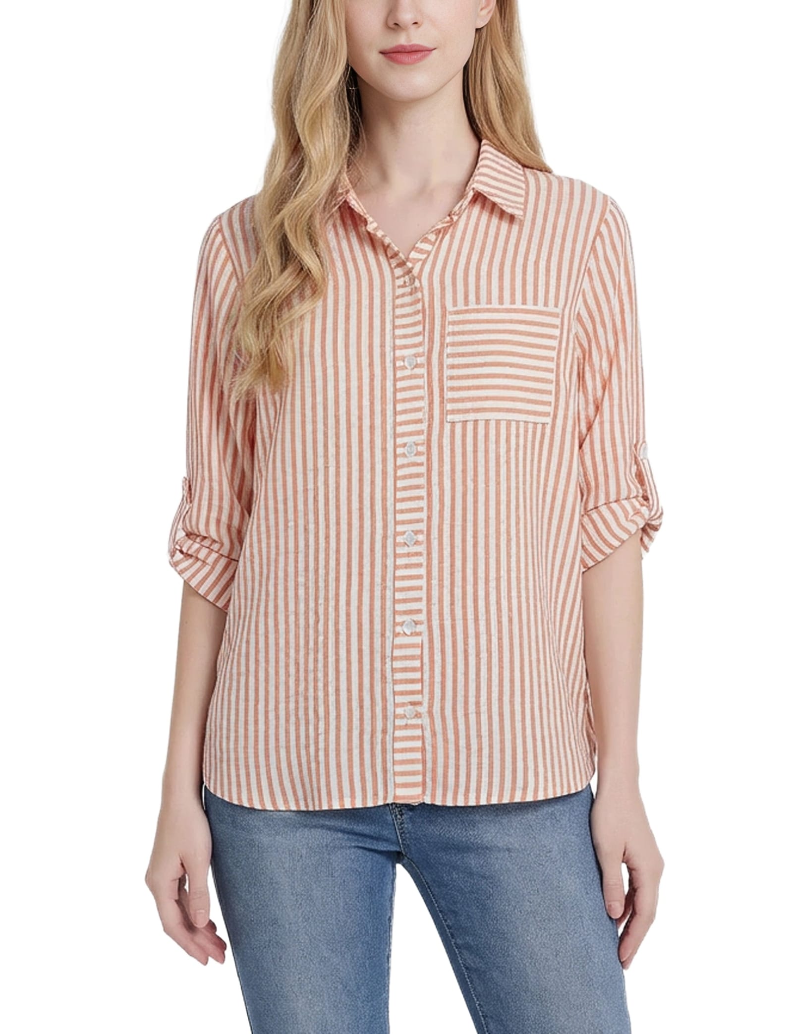 White Coral Stripe / M